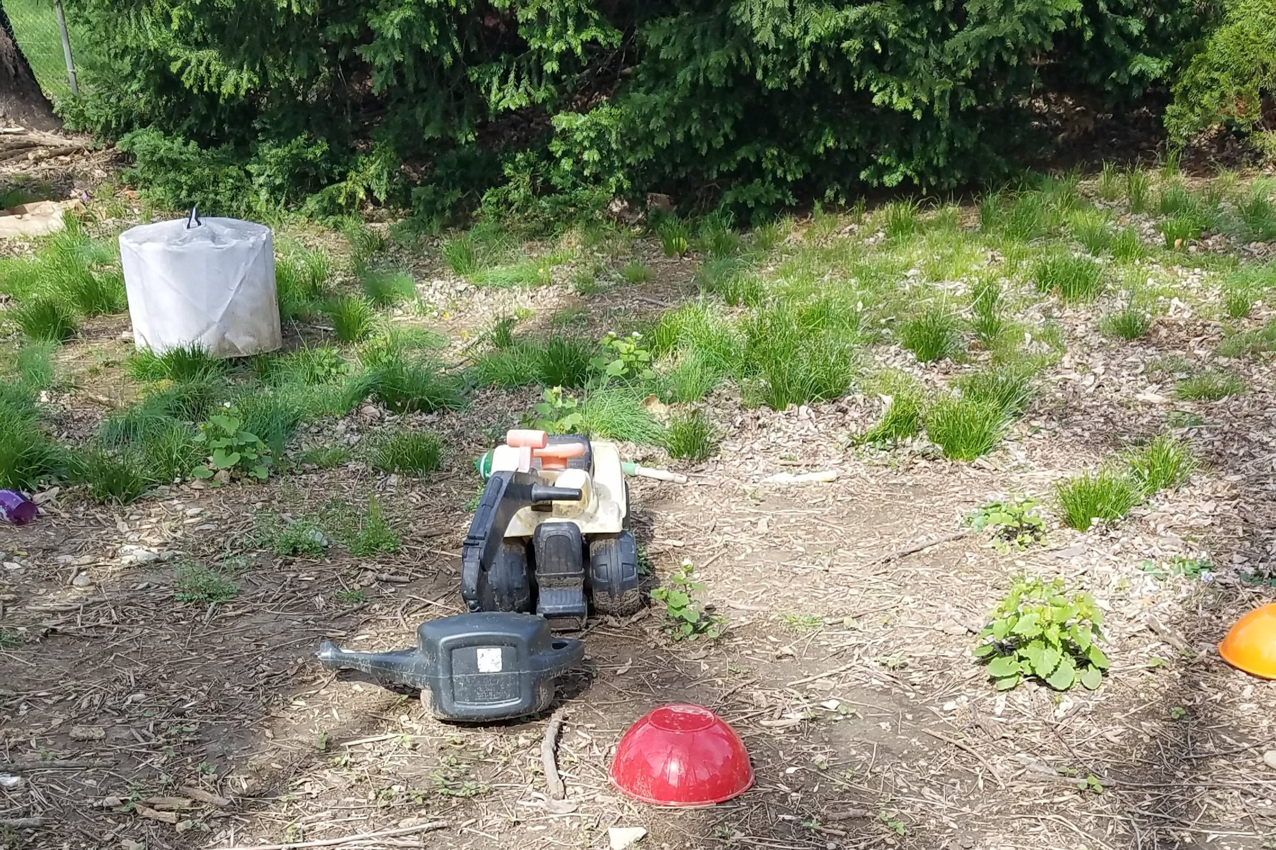 My Super Lush Lawn + Toddler Excavator