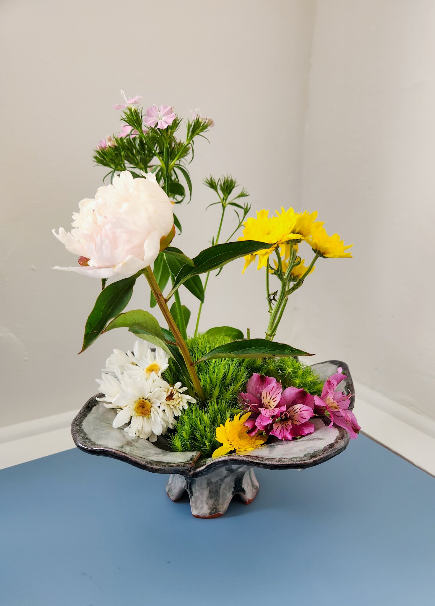 Glad Find - Handmade Ceramic Floral Frog / Mini Taper Holder — The Glad  Suite