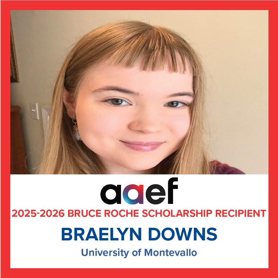 AAEF Announces 2026-2026 Bruce Roche Scholarship Recipient