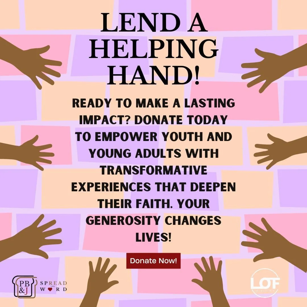 Big things happen when helping hands come together! 🤲✨ Your donations empower us to reach and inspire youth and young adults with life-changing experiences. Join us in making a difference&mdash;one life at a time. 🌟🙏 #LeapOfFaith #PBJesus #Donate
