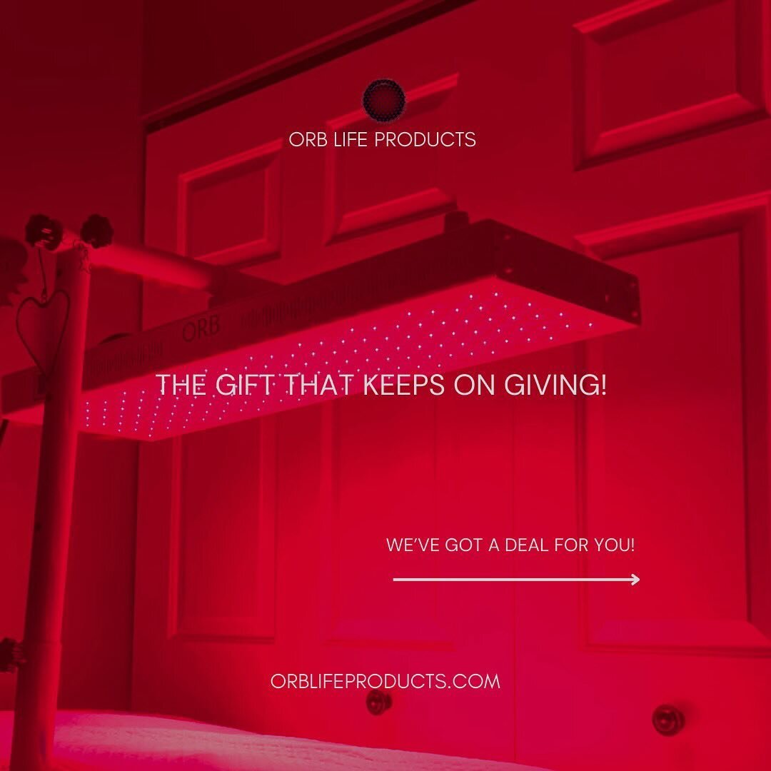 ORB Life Products are the gift of VITALITY! 

Our products &mdash;
Reduce inflammation 
Speed the healing process
Increase mobility 
And SO much more! 

The gift that gives back, truly. 

For the month of December we are giving you 10% off EVERYTHING