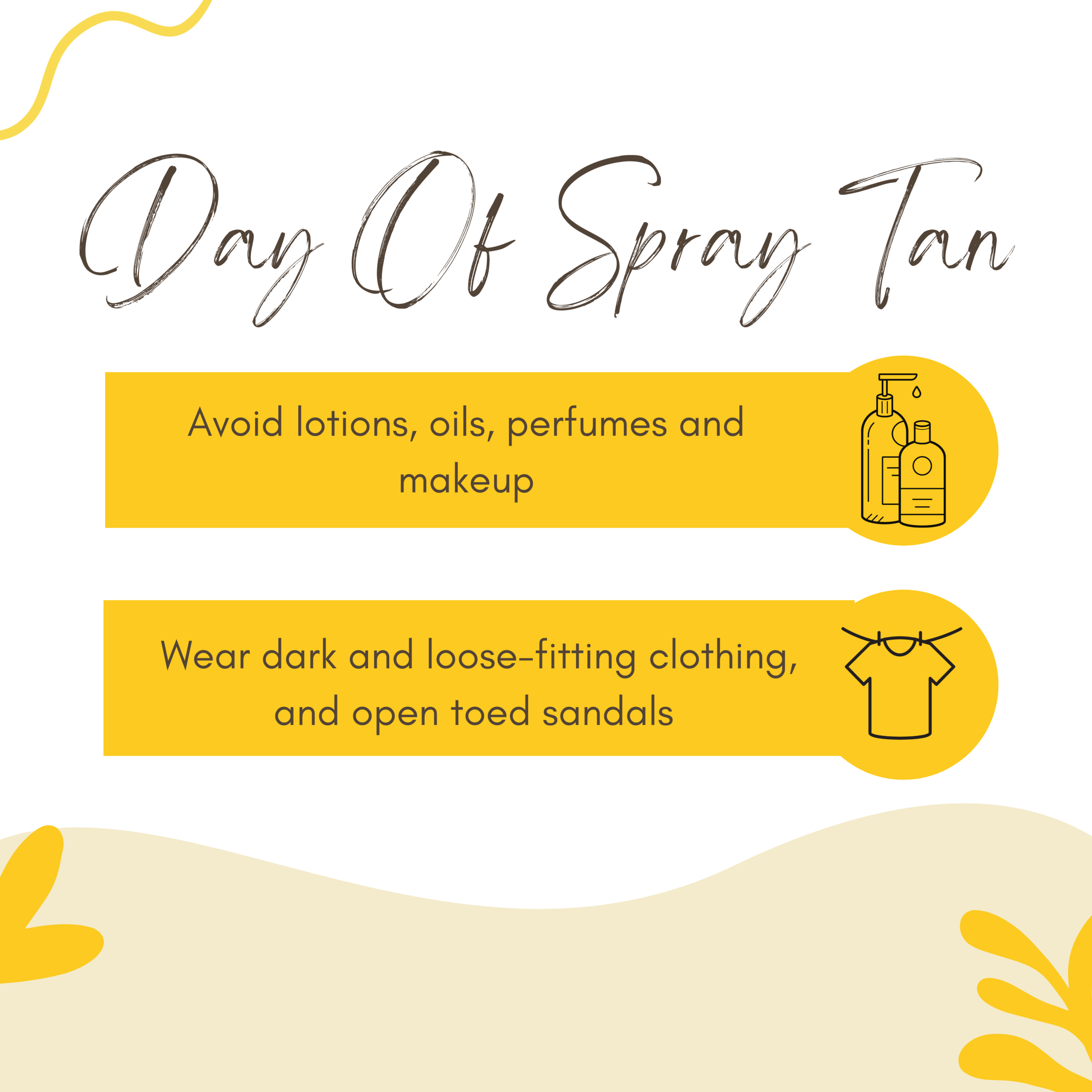 Spray Tan Prep — Little Miss Sunshine Spray Tan