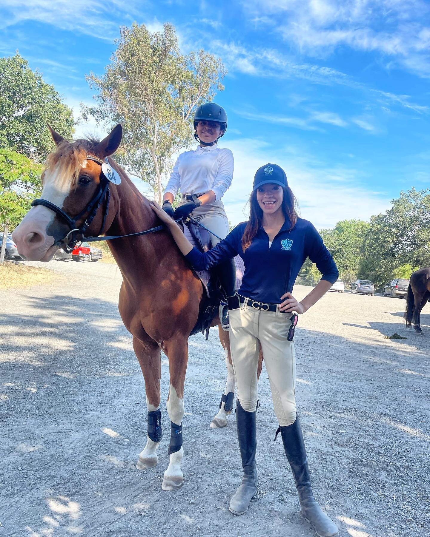 So proud of #saddleclub team member Xochi! Today was her first schooling show ever! She and Summer the pony did so amazing! Can&rsquo;t wait to see what&rsquo;s next for this duo😍