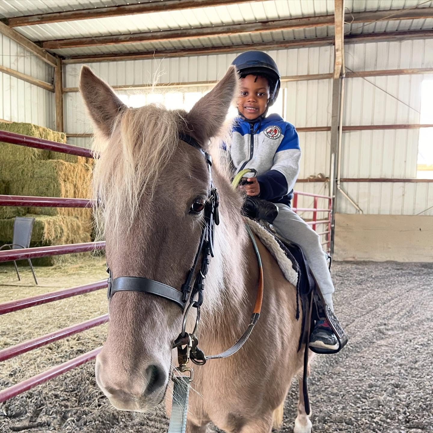 Some kids have parents who are total legends, they just let them live. This kid doesn't have pets at home, but his mom was like he's gonna ride horses and learn about his roots. Teach them well. Nothing like this life. Take it outside, go ride. #blac