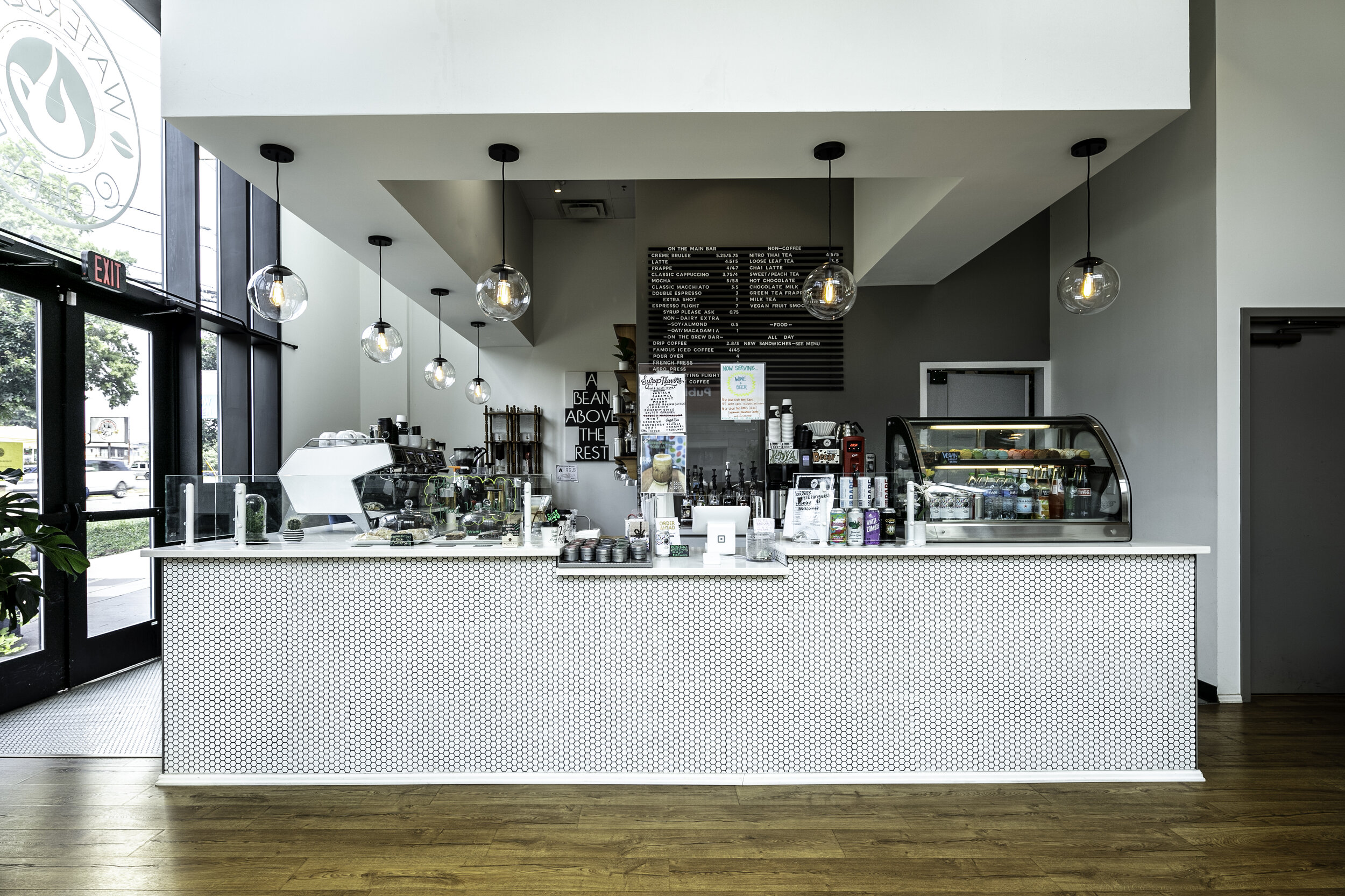 This is the view of where customers order.