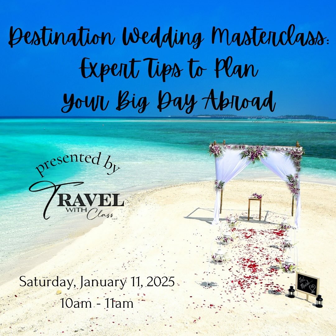 Planning a destination wedding? Join @travel_withclass at The Confetti Lounge for a complimentary workshop on how to turn your destination wedding dreams into reality. Reserve your spot today on the Upcoming Events page on our website!
.
.
.
#babysho