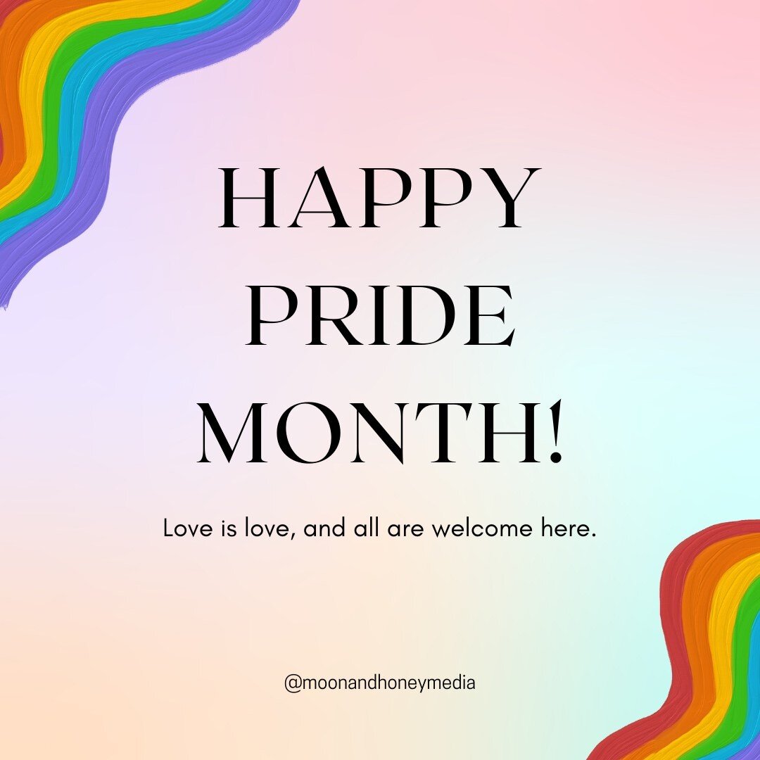 Happy Pride Month, from moon + honey! 🌈

Pride is something special to us here, and it is something we celebrate every day.

Our Pride is embedded in what we do; it is what we pull from when empowering other business owners in the work we do with th