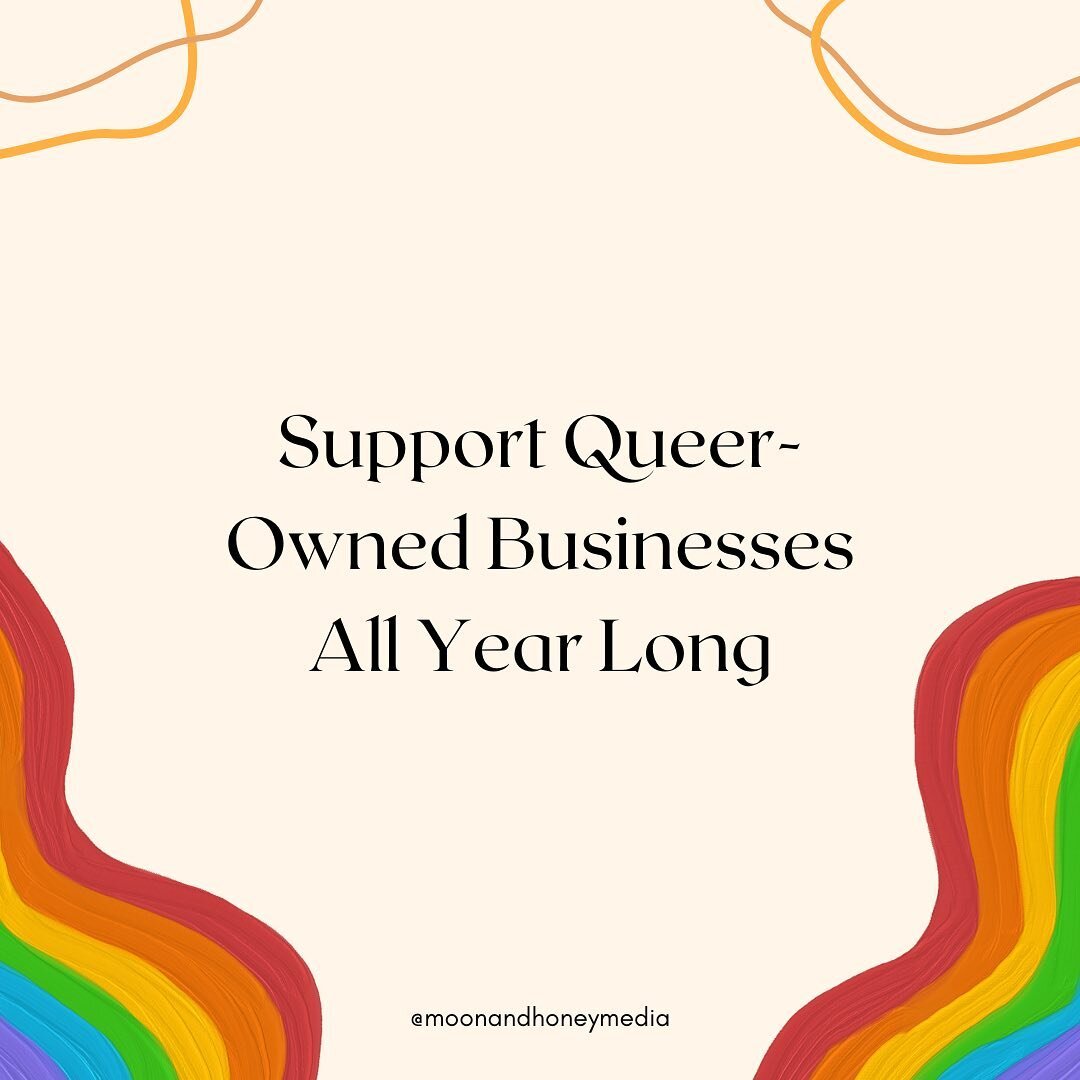 As a #queerowned business, pride is every day for us! 🌈

And supporting queer-owned businesses is something we all should be more intentional about year-round! 

So- if you&rsquo;re wanting to kickstart that, here are some Oregon LGBTQIA+-owned busi