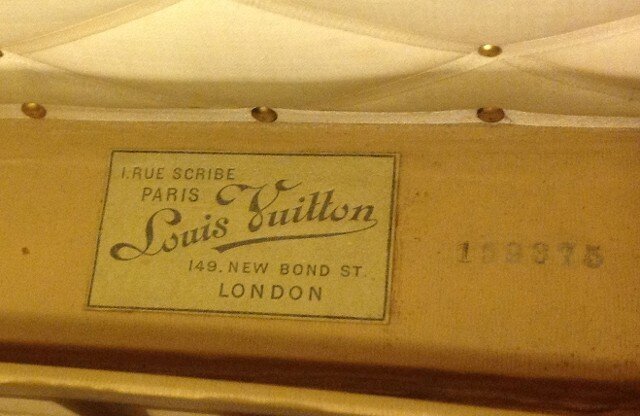 Rare Antique Louis Vuitton Chest Trunk Steamer badge certificate.jpeg