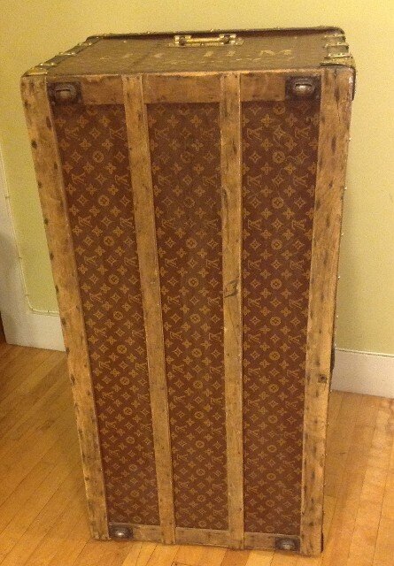 Rare Antique Louis Vuitton Chest Trunk Steamer under the chest.jpeg