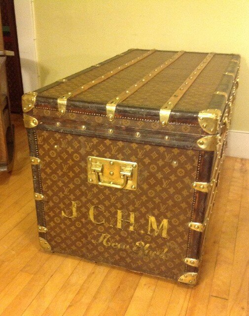 Louis Vuitton Steamer Trunk Rare Size With Tray Key