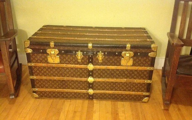 Rare Antique Louis Vuitton Chest Trunk Steamer