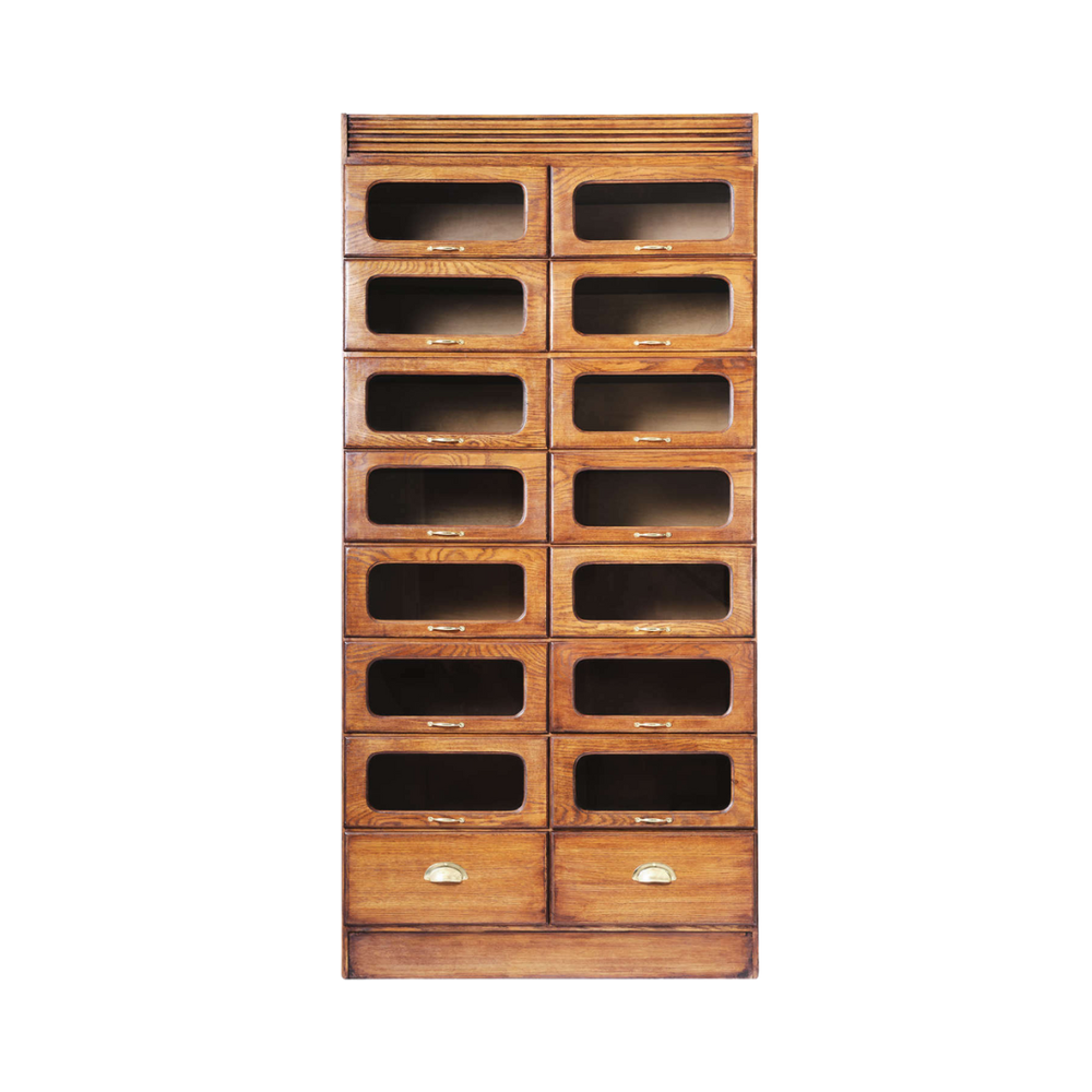 OAK STORAGE HABERDASHERY CABINET