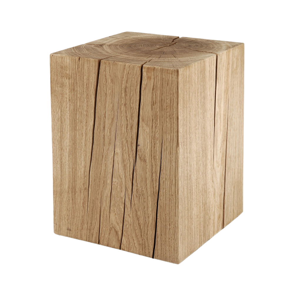 Solid Oak Cube Table by Rose Uniacke