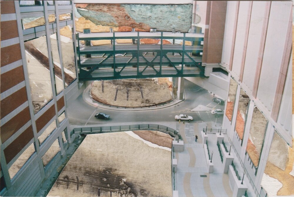 "New Providence", a mixed media collage.