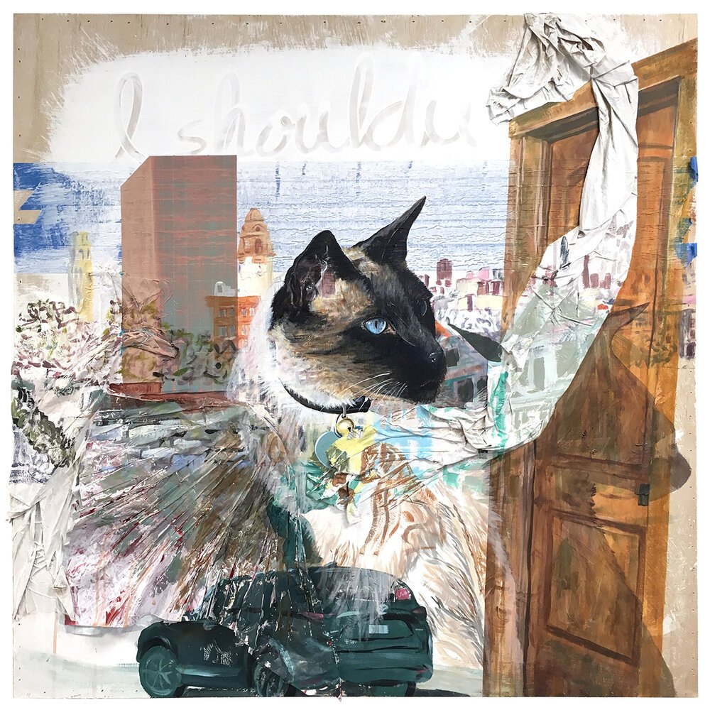 "I should've Fucking Been there", a painting by Jake Johnson.