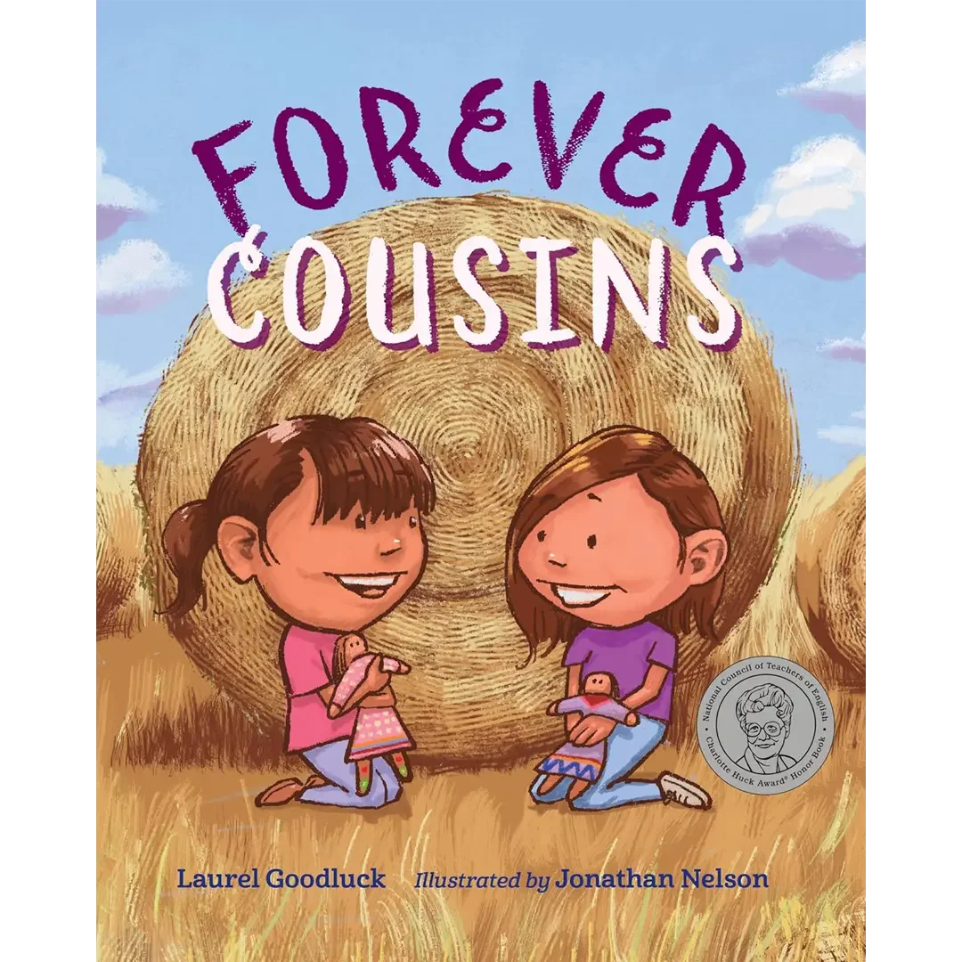 Illustrated book cover for Forever Cousins