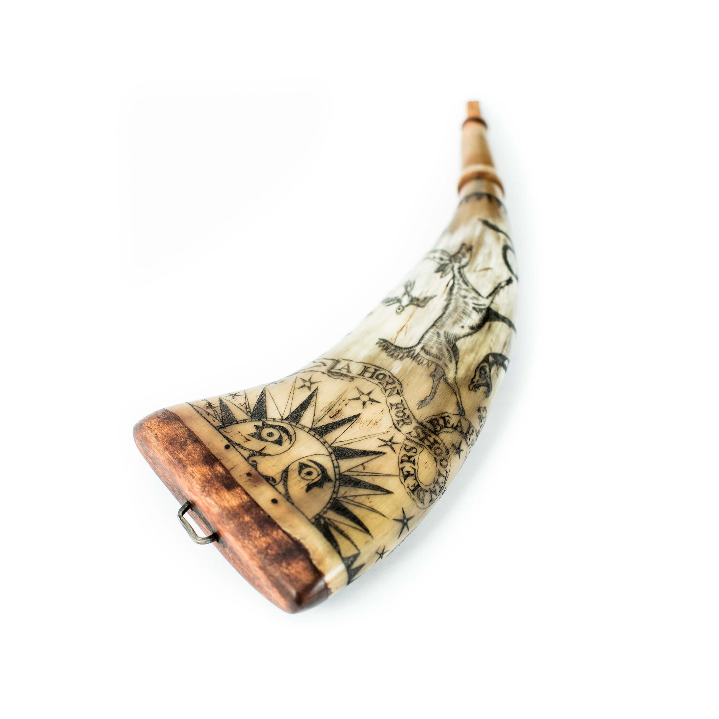 Flat Horn -Powder Horn