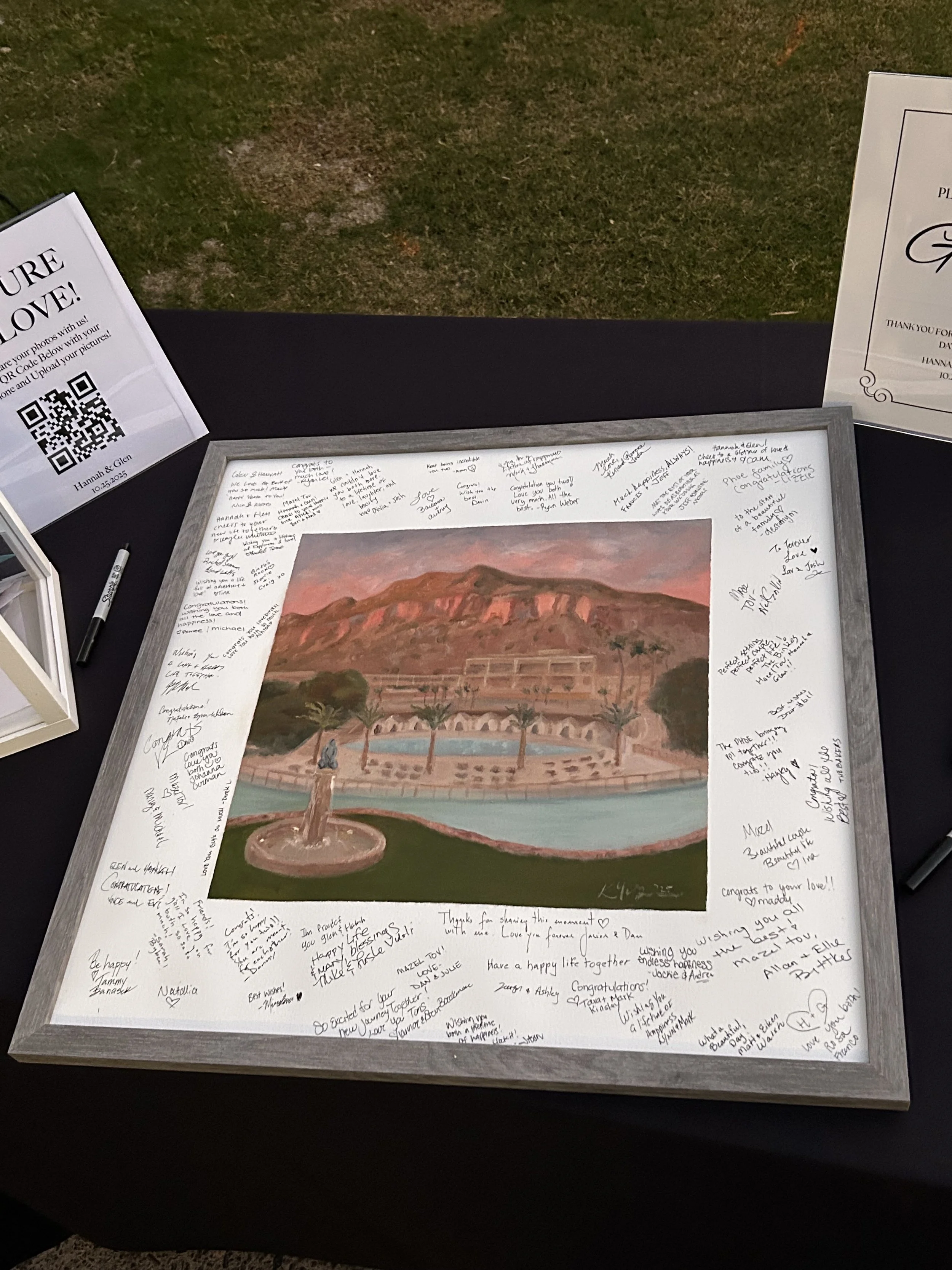 Guest Book Painting - Venue Landscape Painting (The Phoenician)