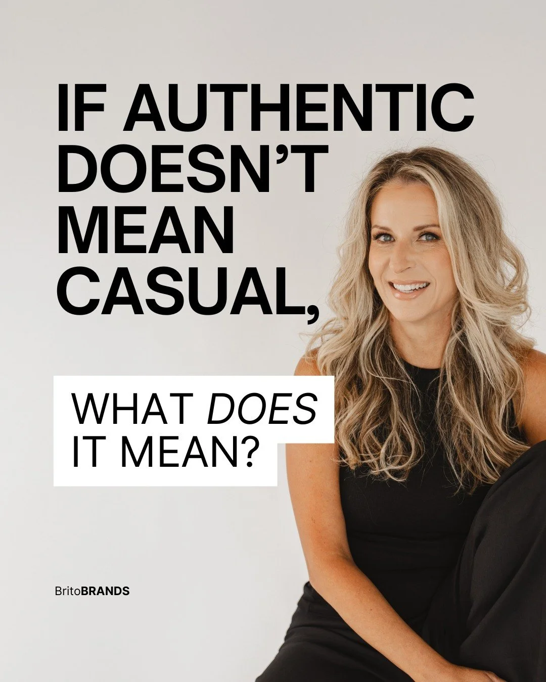 Somewhere along the way, people started equating &ldquo;authentic&rdquo; with &ldquo;casual,&rdquo; &ldquo;unfiltered,&rdquo; &ldquo;messy,&rdquo; or even &ldquo;unprofessional.&rdquo;

But authenticity isn&rsquo;t a vibe.

It&rsquo;s a relationship 