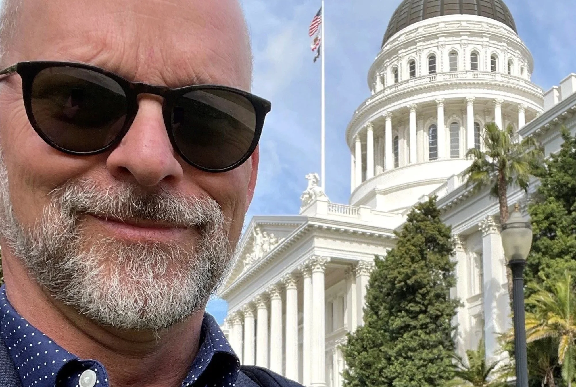 David Channer at the Capitol in Sacramento