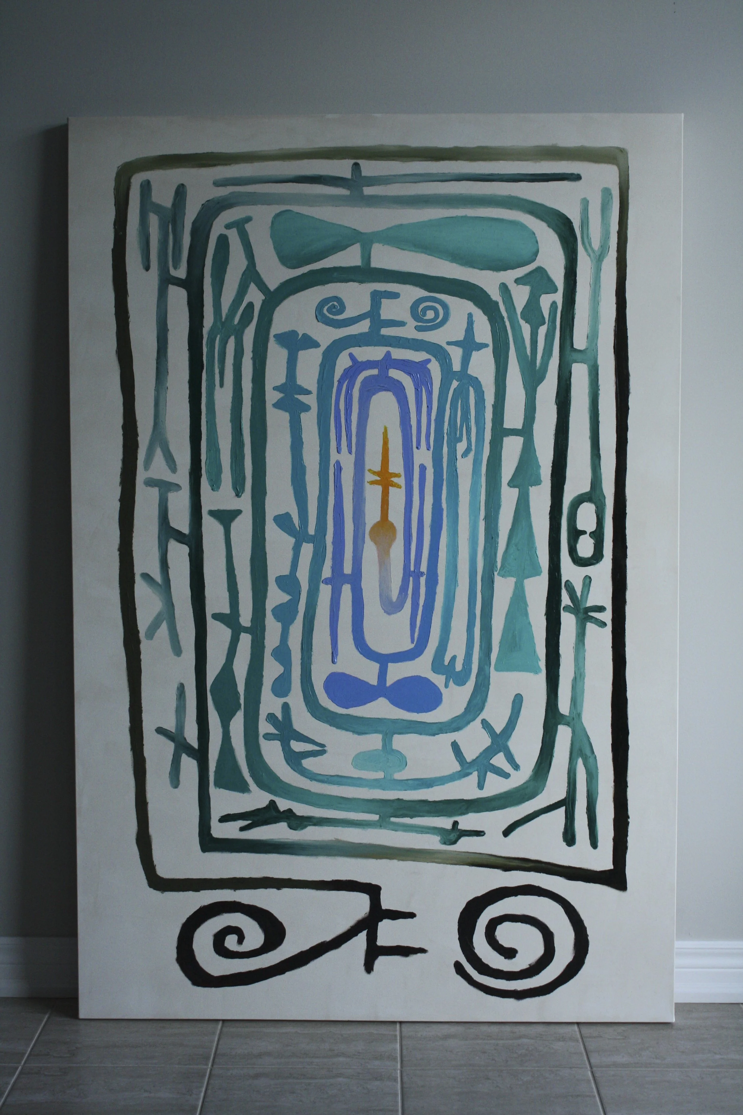 Portal and Key
(40"x60') oil on canvas