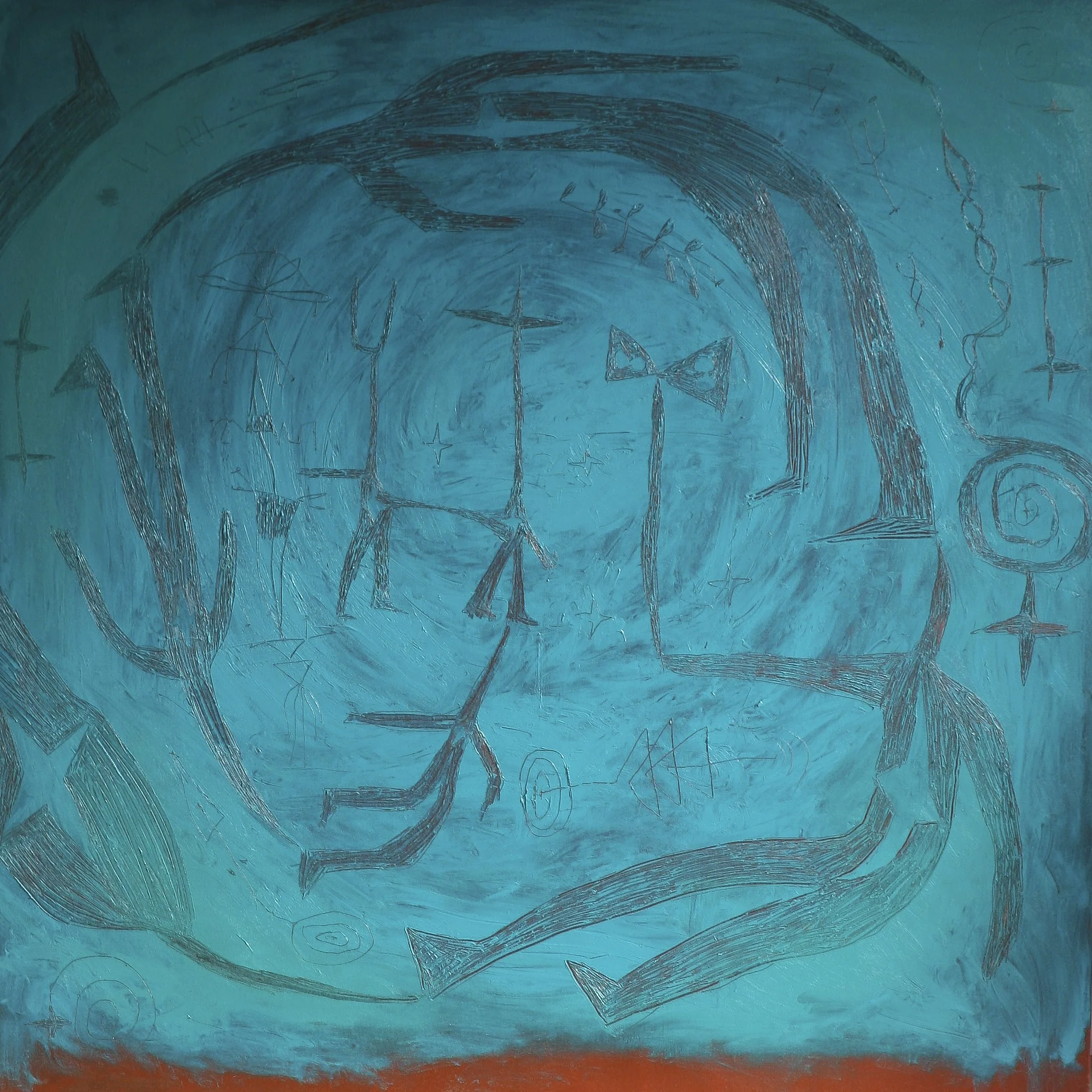 Ancestral wake
(36"x36") oil on canvas