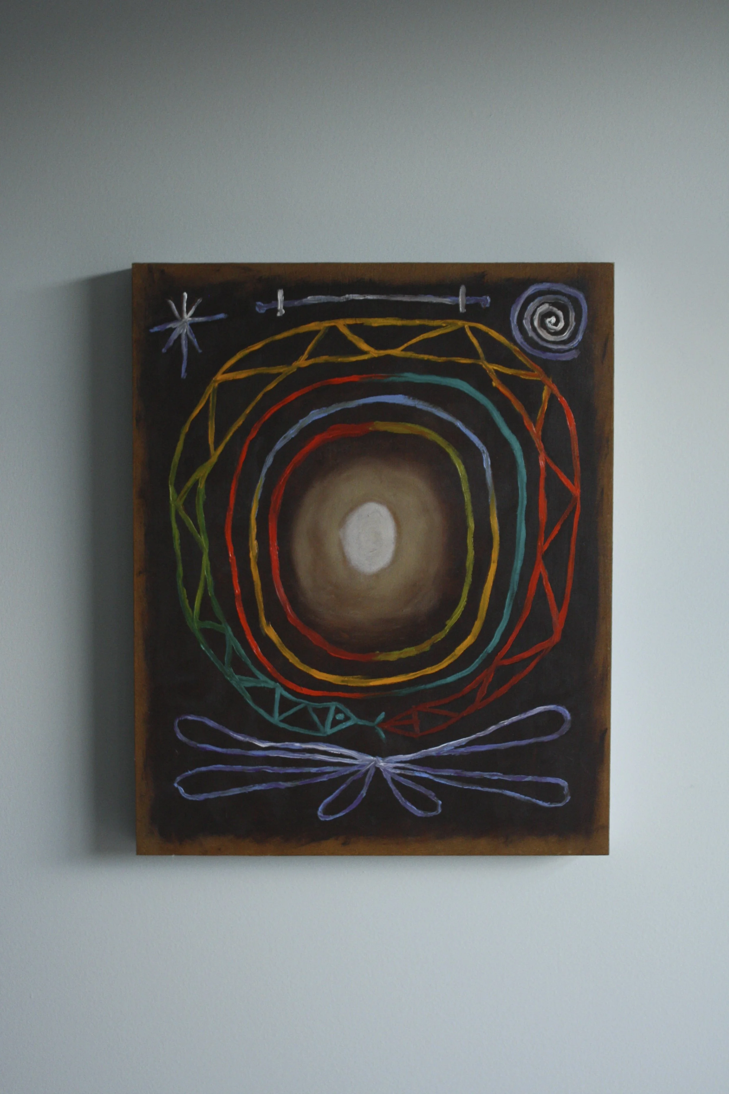 Ouroboros/Rebirth
(16"x20") oil on wood