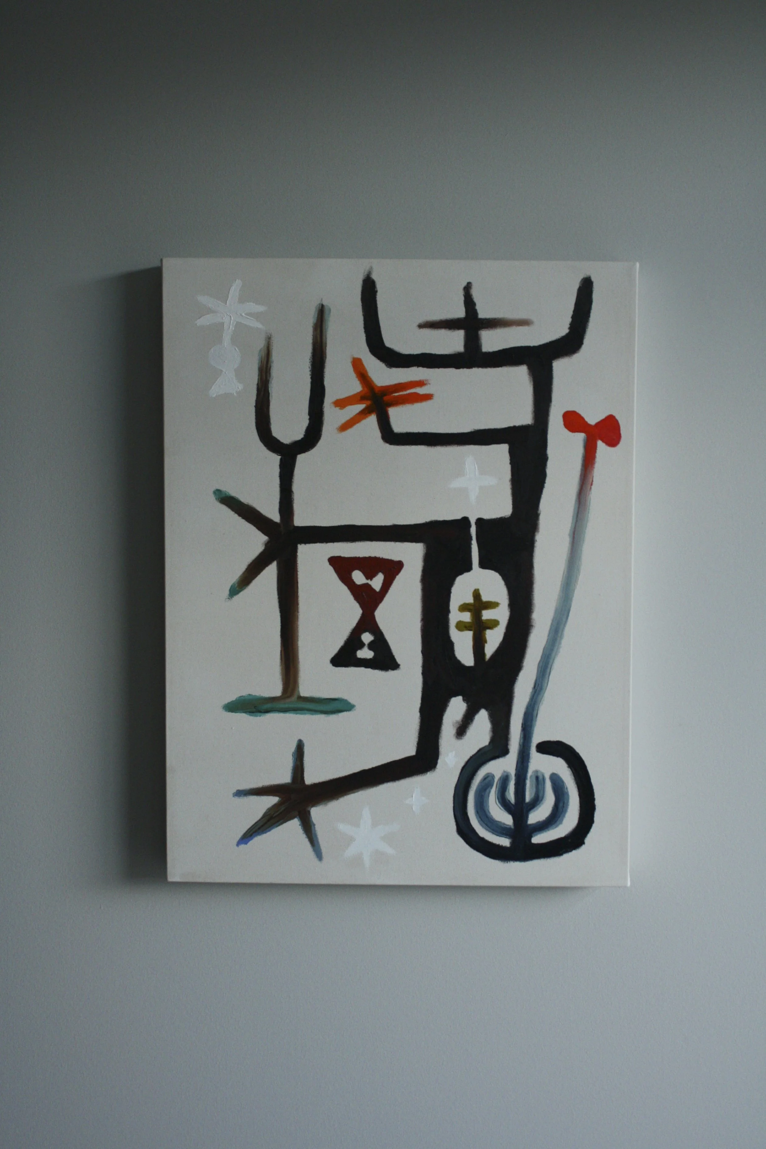 Tuning figure
(18"x24") oil on canvas