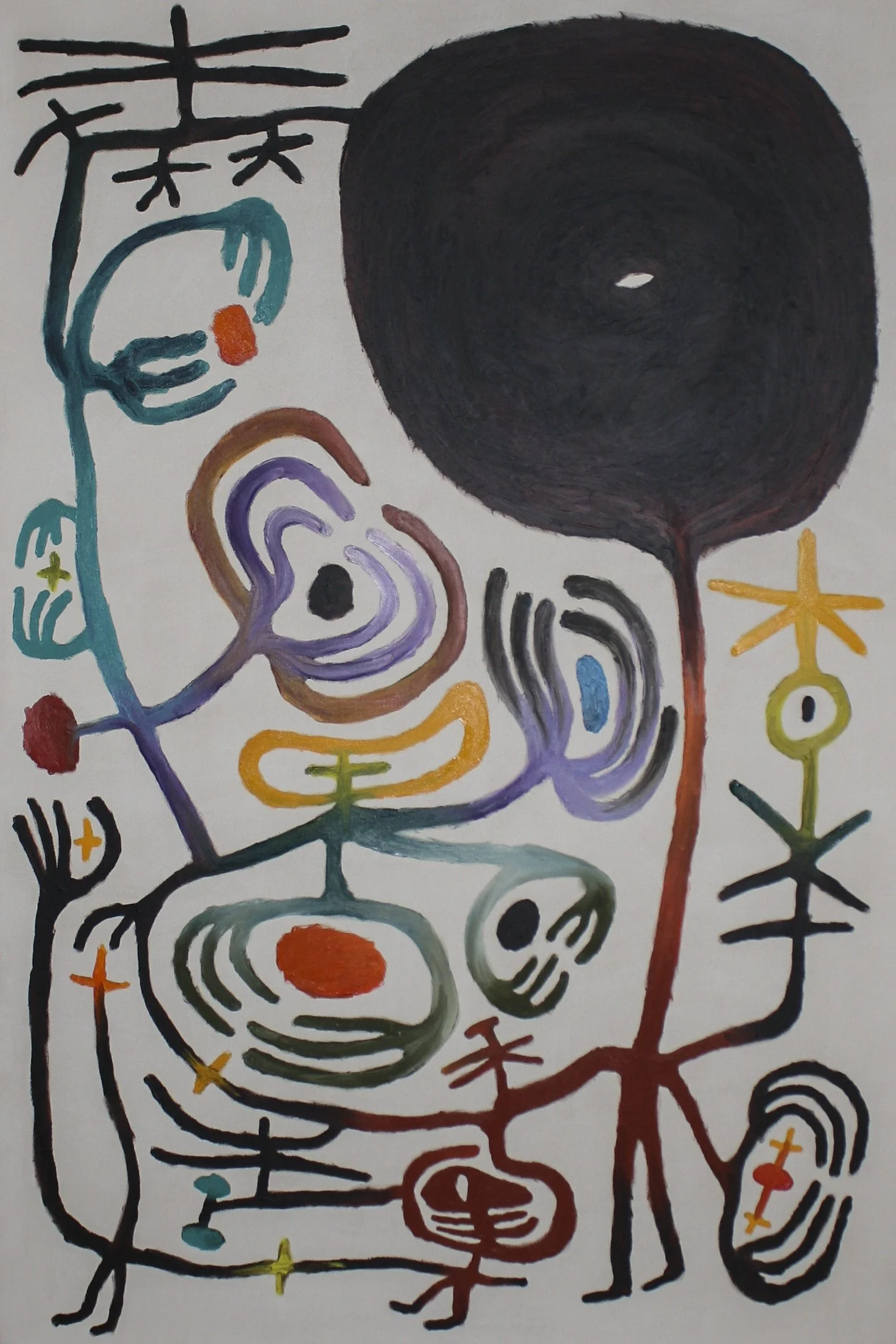 Creator and Seeds
(40"x60") oil on canvas
