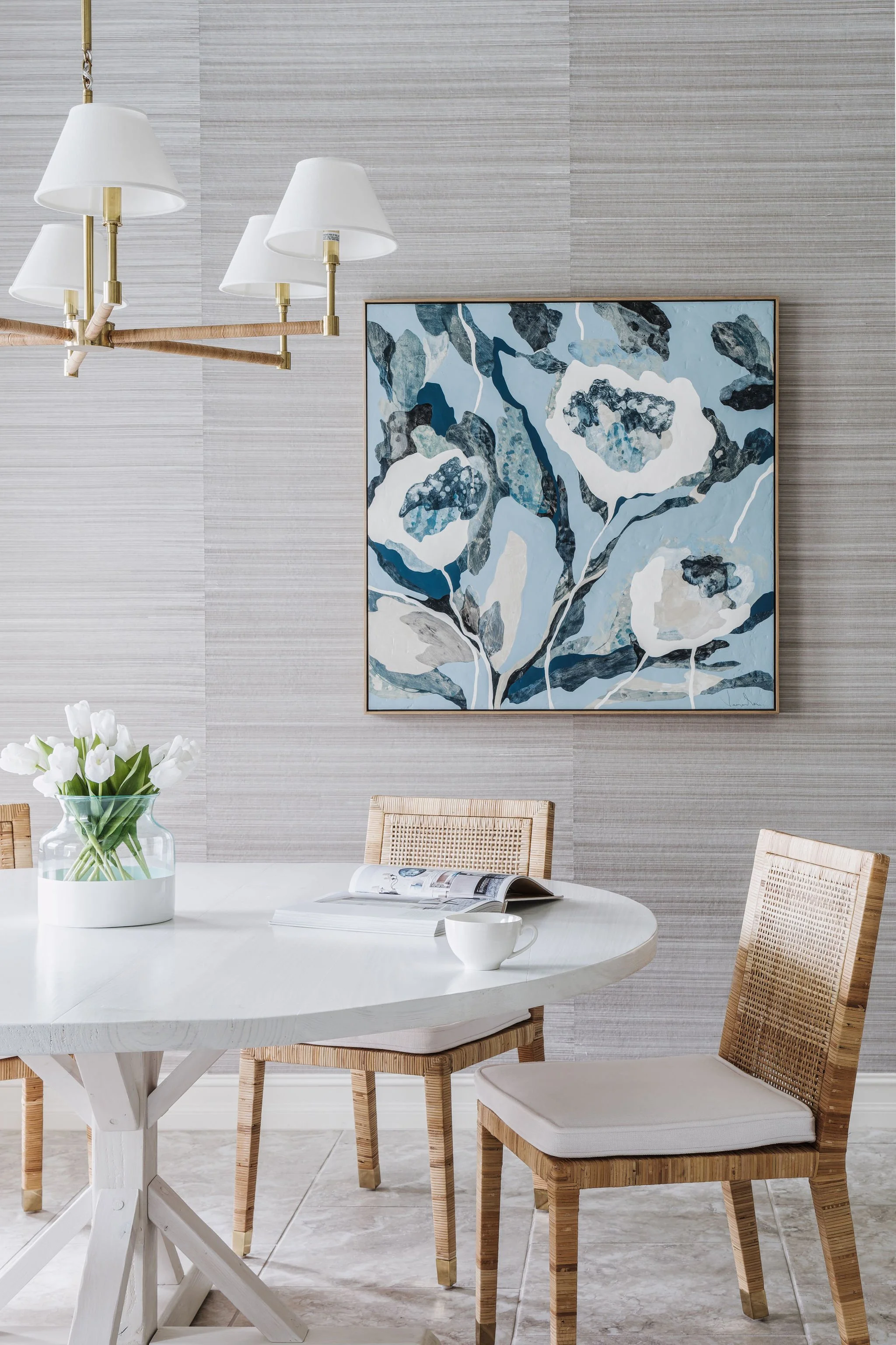 Sandra Asdourian Interiors Breakfast Room Artwork Naples FL.JPG