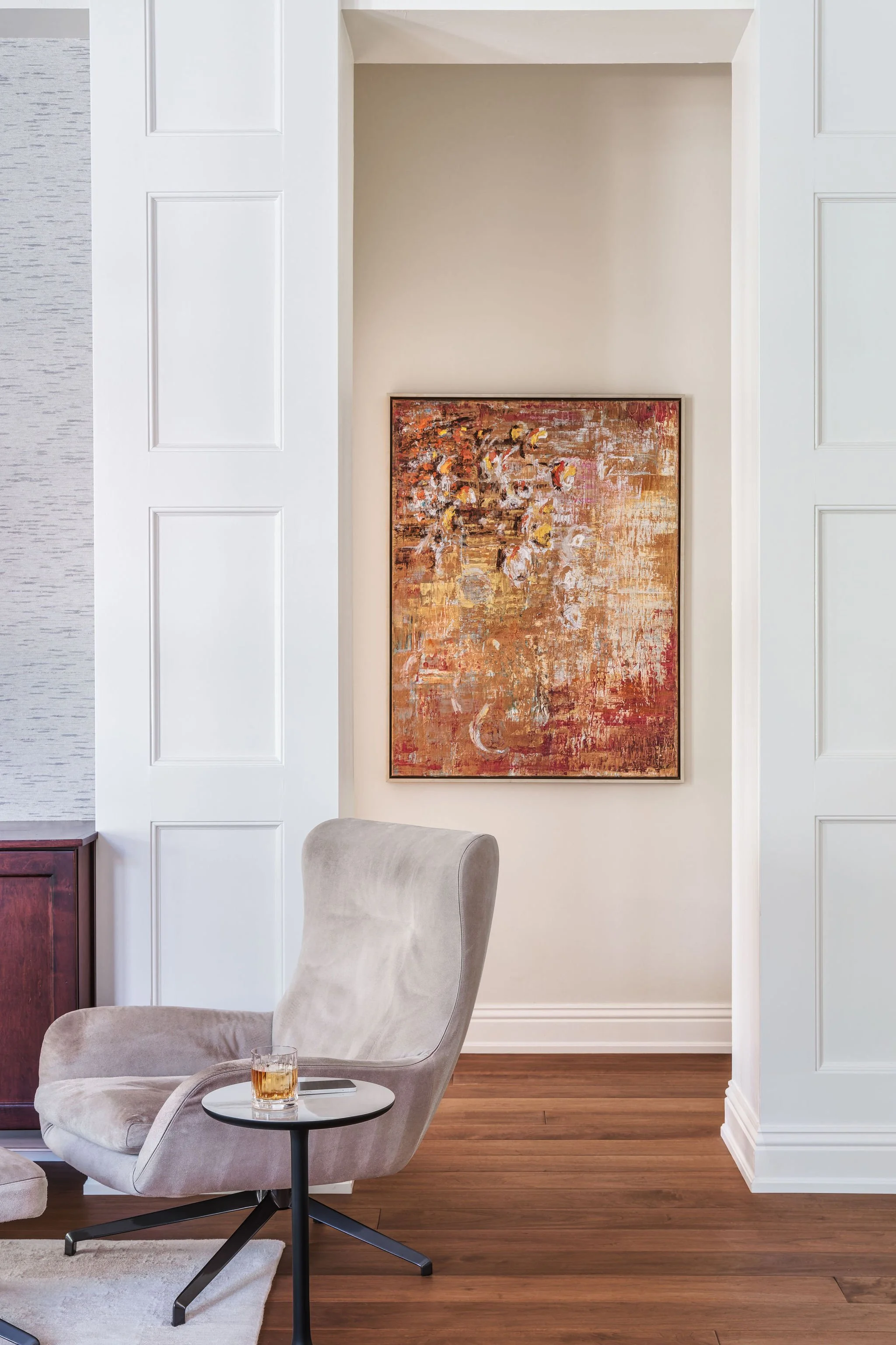 Sandra Asdourian Interiors Chair and Artwork Naples FL.jpg
