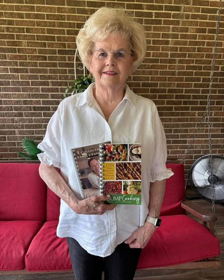 Thank you so much  Betty, for sending in this beautiful picture of yourself with my cookbooks!  I sure hope you are enjoying them sweet friend!