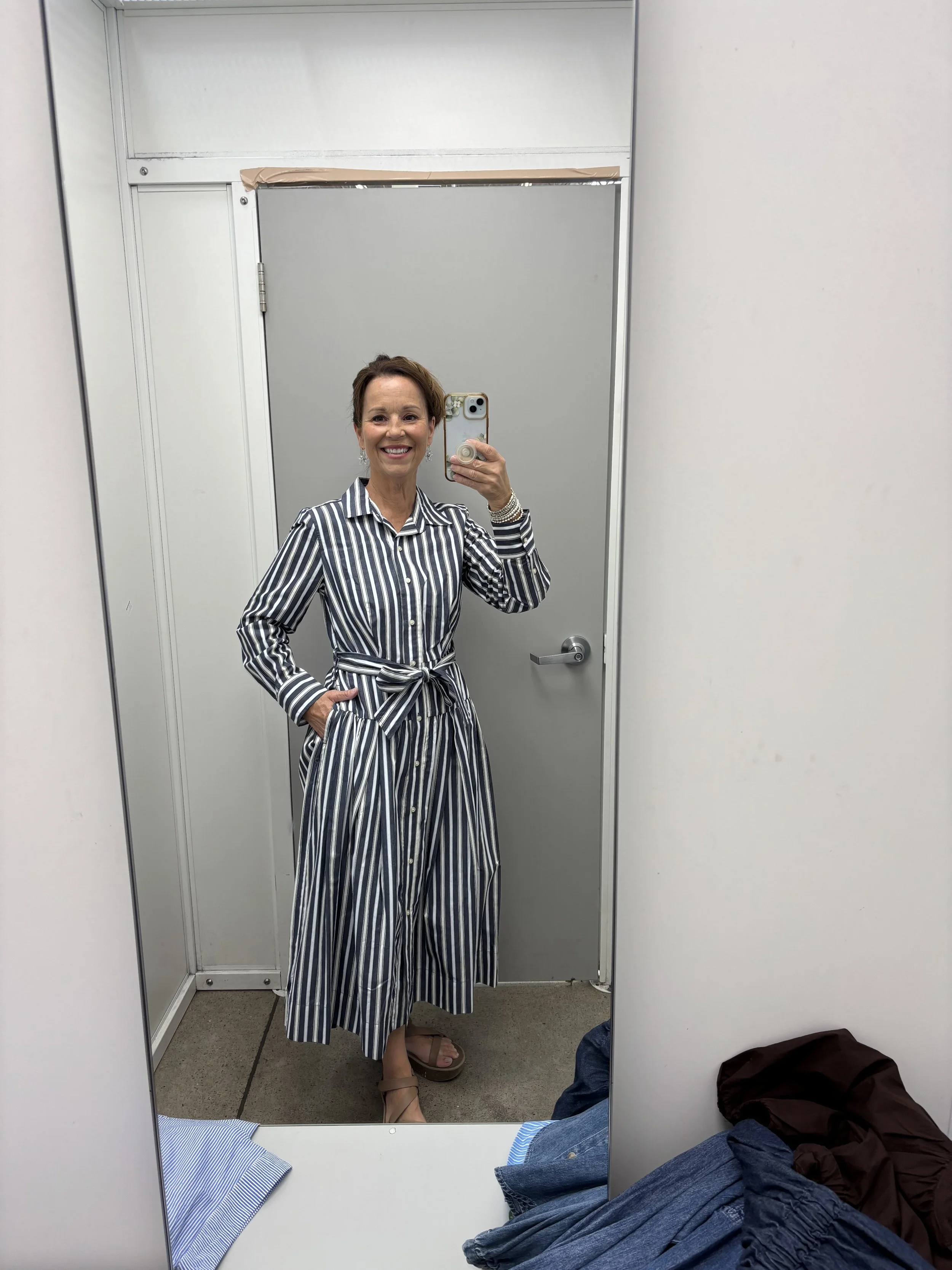 Belted Long Dress