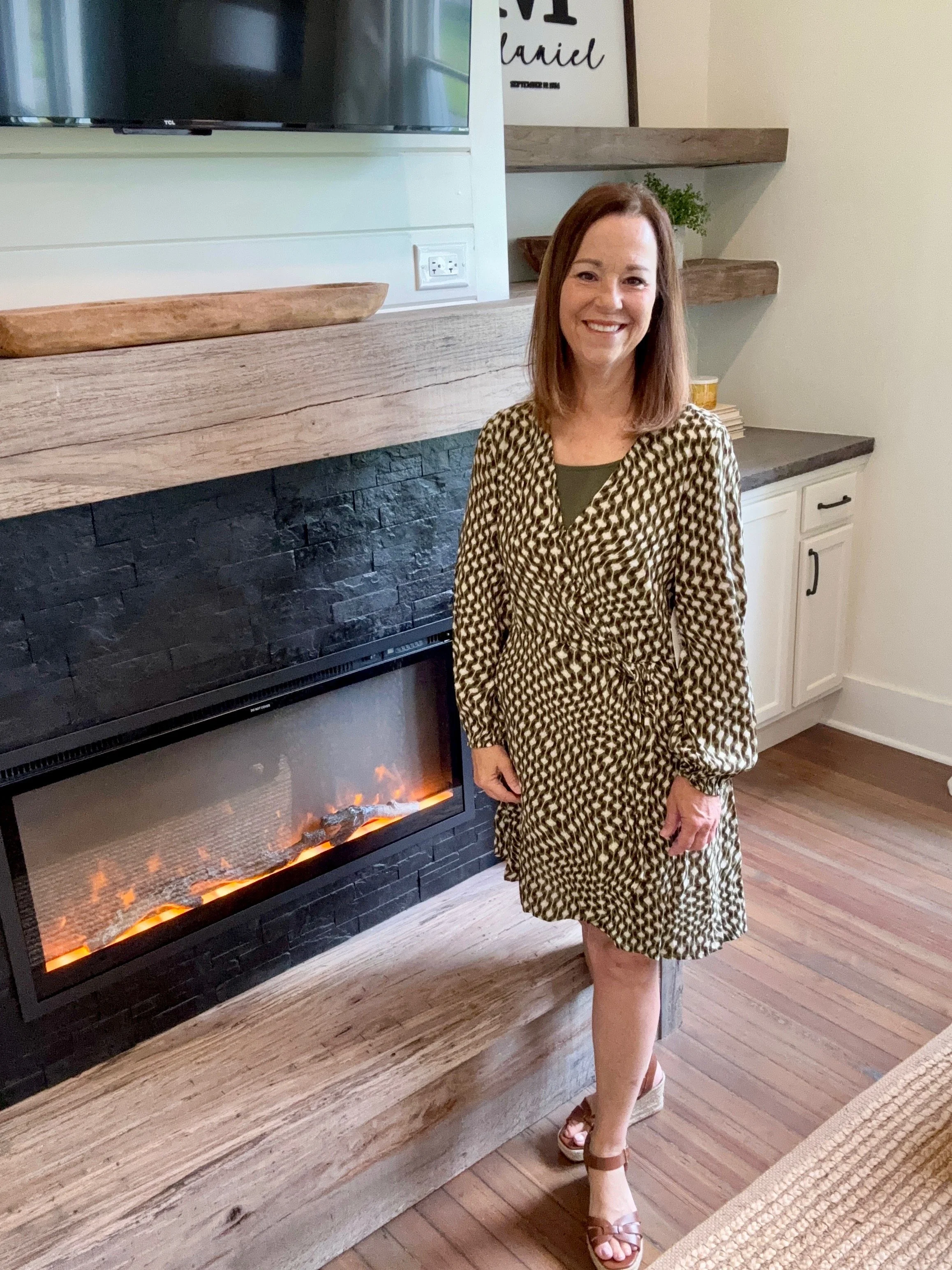 Green Wrap Dress