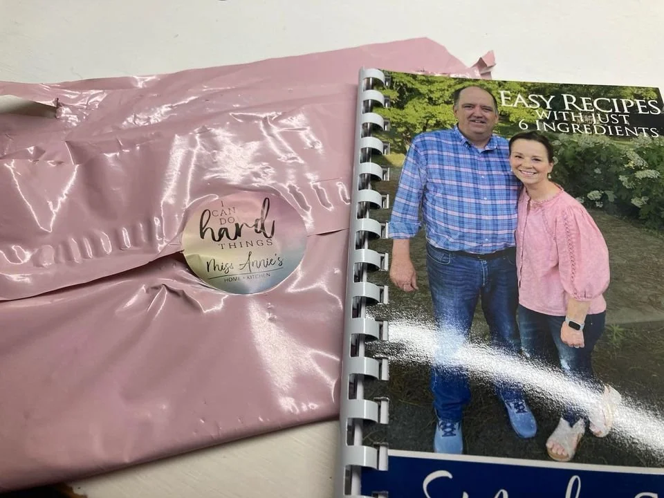 I am so happy Ashley received my Simply Six cookbook!  I hope you enjoy this book sweet friend and thank you so much for following me!