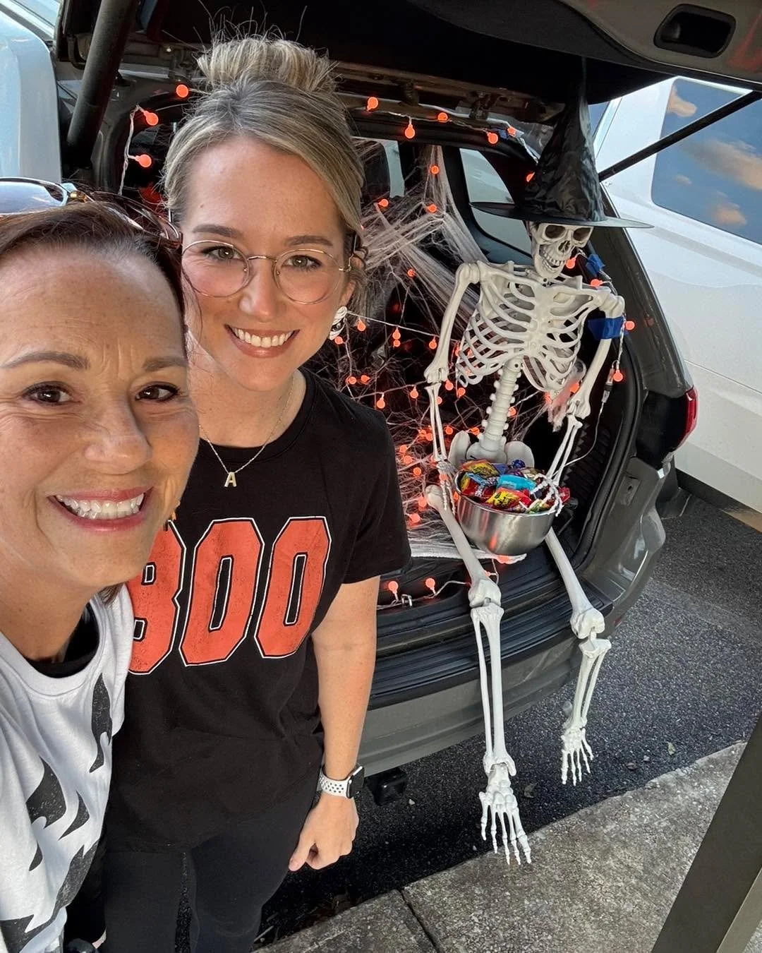 Music, costumes, and candy&mdash;what more could you want? 🎃🎵 Piper played her trombone in the first band concert of the year, and Ashley and I had the best time decorating for Trunk or Treat!