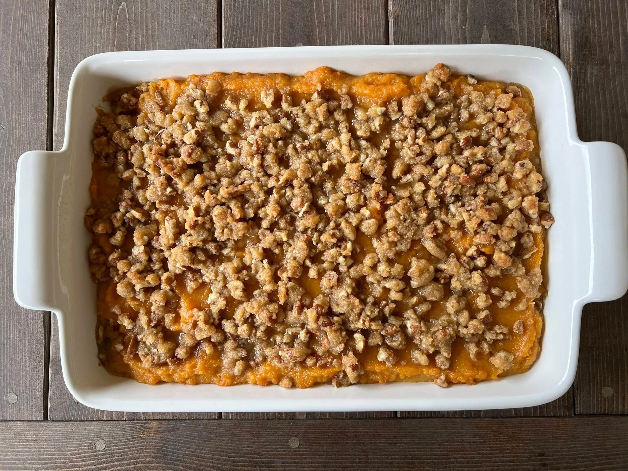 Oh my stars, isn't sweet potato casserole just one of the best Thanksgiving side dishes. I just love it! You can find the recipe in my Celebrate Festive Fall with Miss Annie Cookbook. I will link the recipe and cookbook below!
