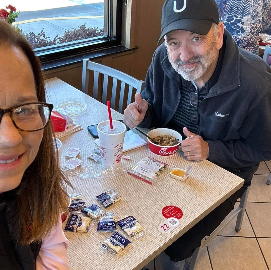 We are on our way home and stopped for some soup. We intentionally chose table #22. 😊