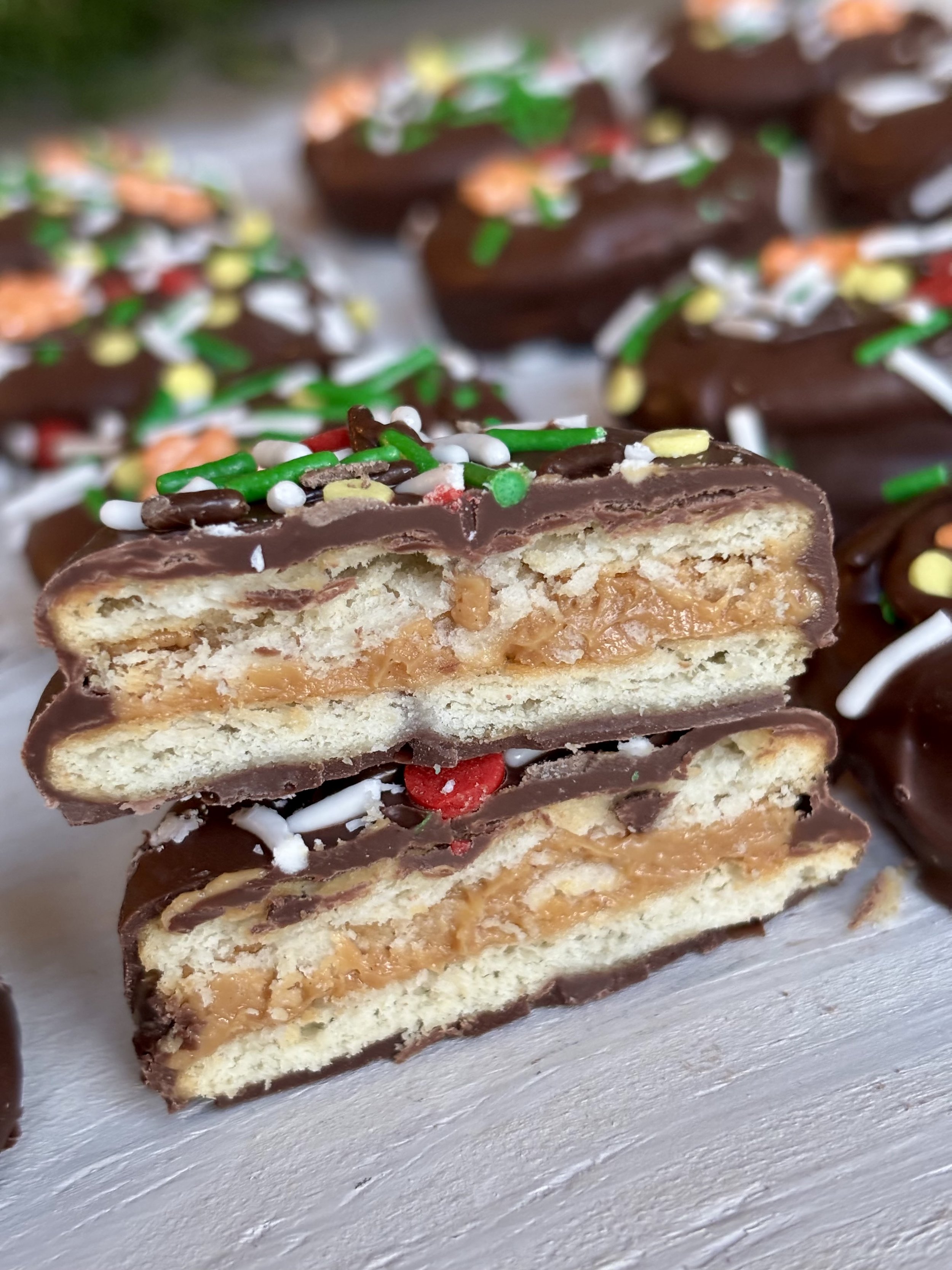 Ritz Cracker Peanut Butter Christmas Cookies