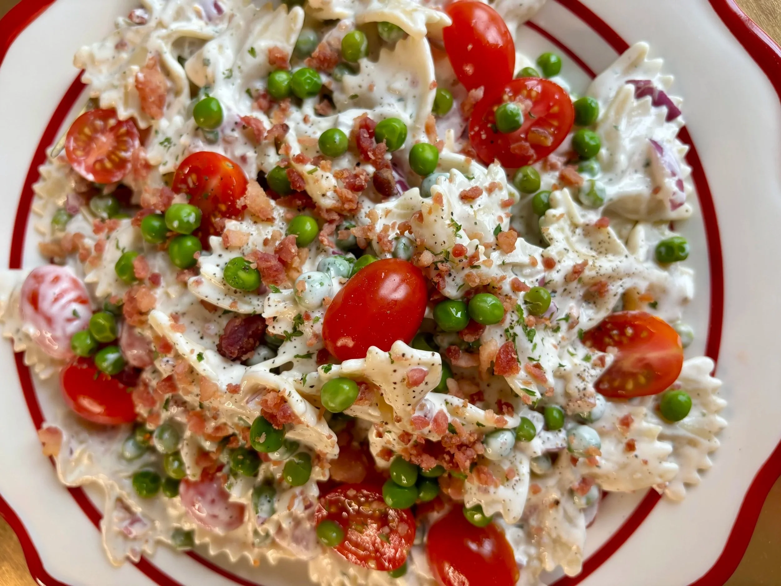 Easy Bacon Ranch Bowtie Pasta Salad