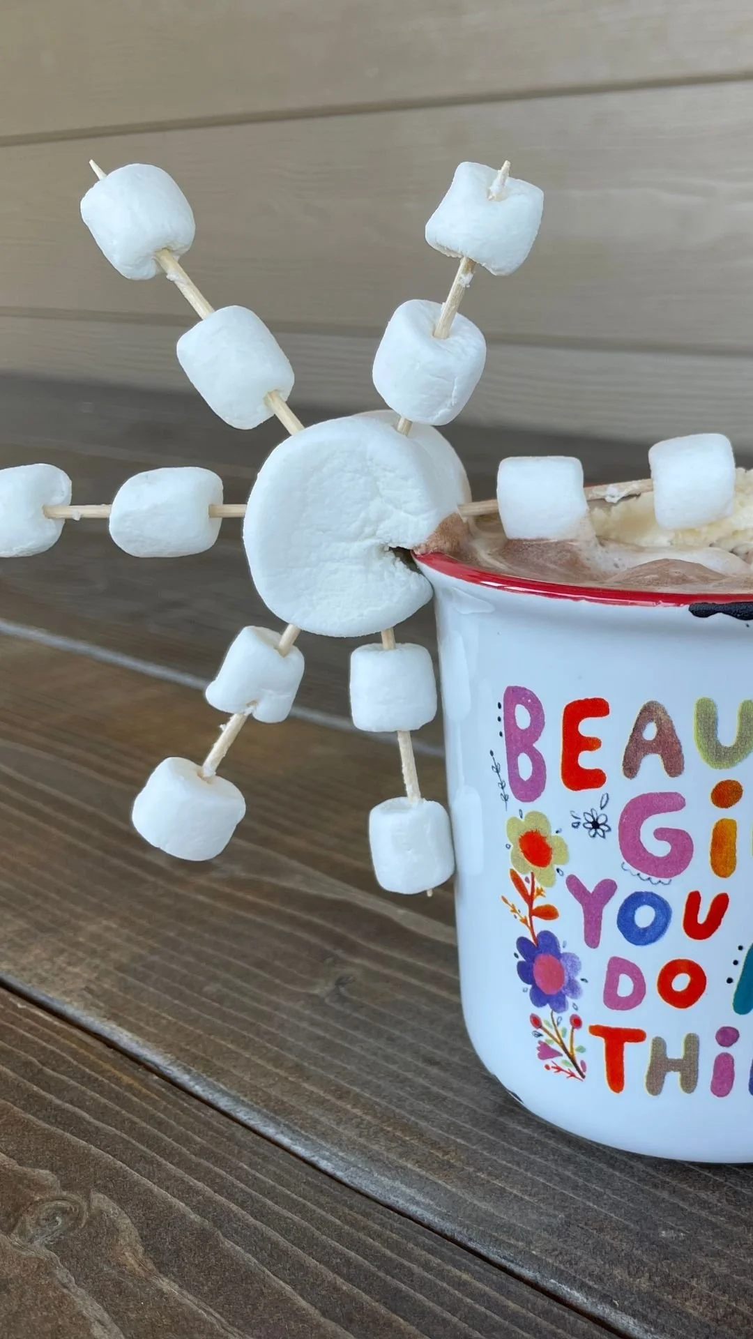 Marshmallow Snowflakes