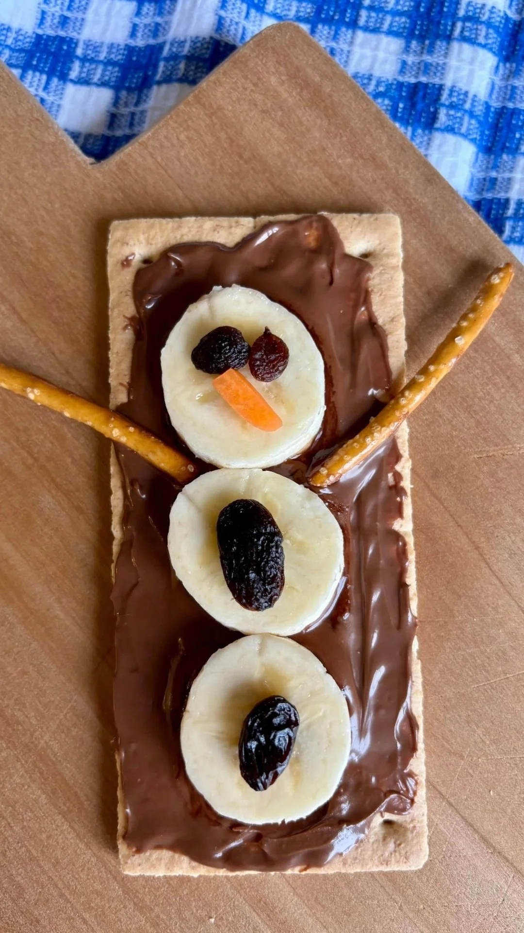 Snowman Nutella Banana Bites