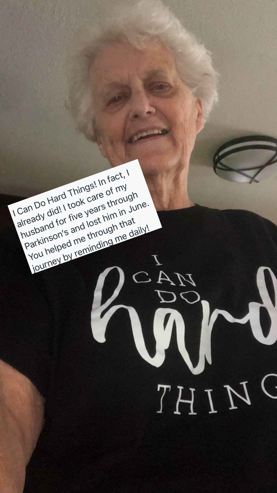 This sweet follower is reminding us all the WE CAN DO HARD THINGS!