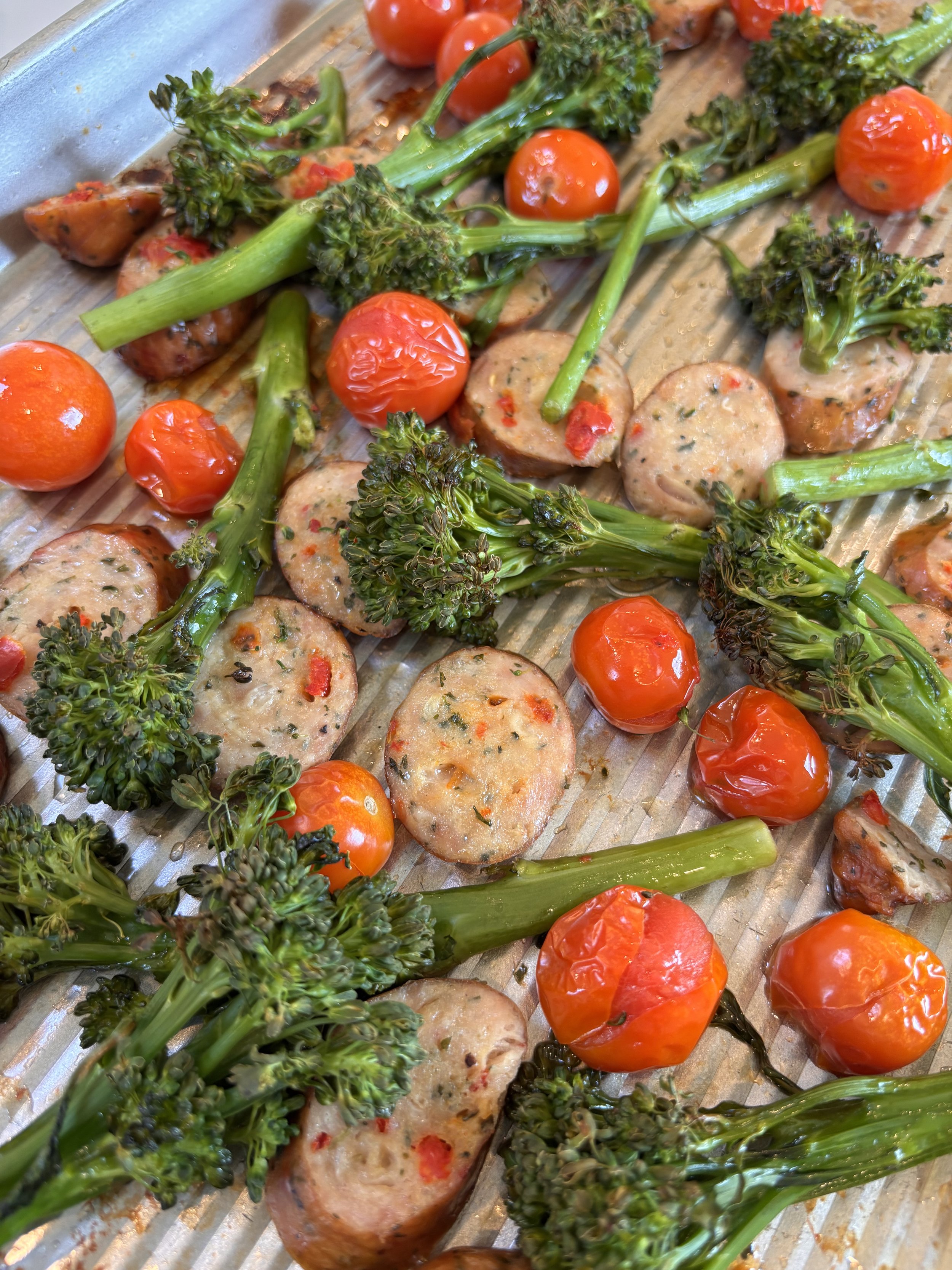 Sheet Pan Chicken Sausage &amp; Garden Veggies