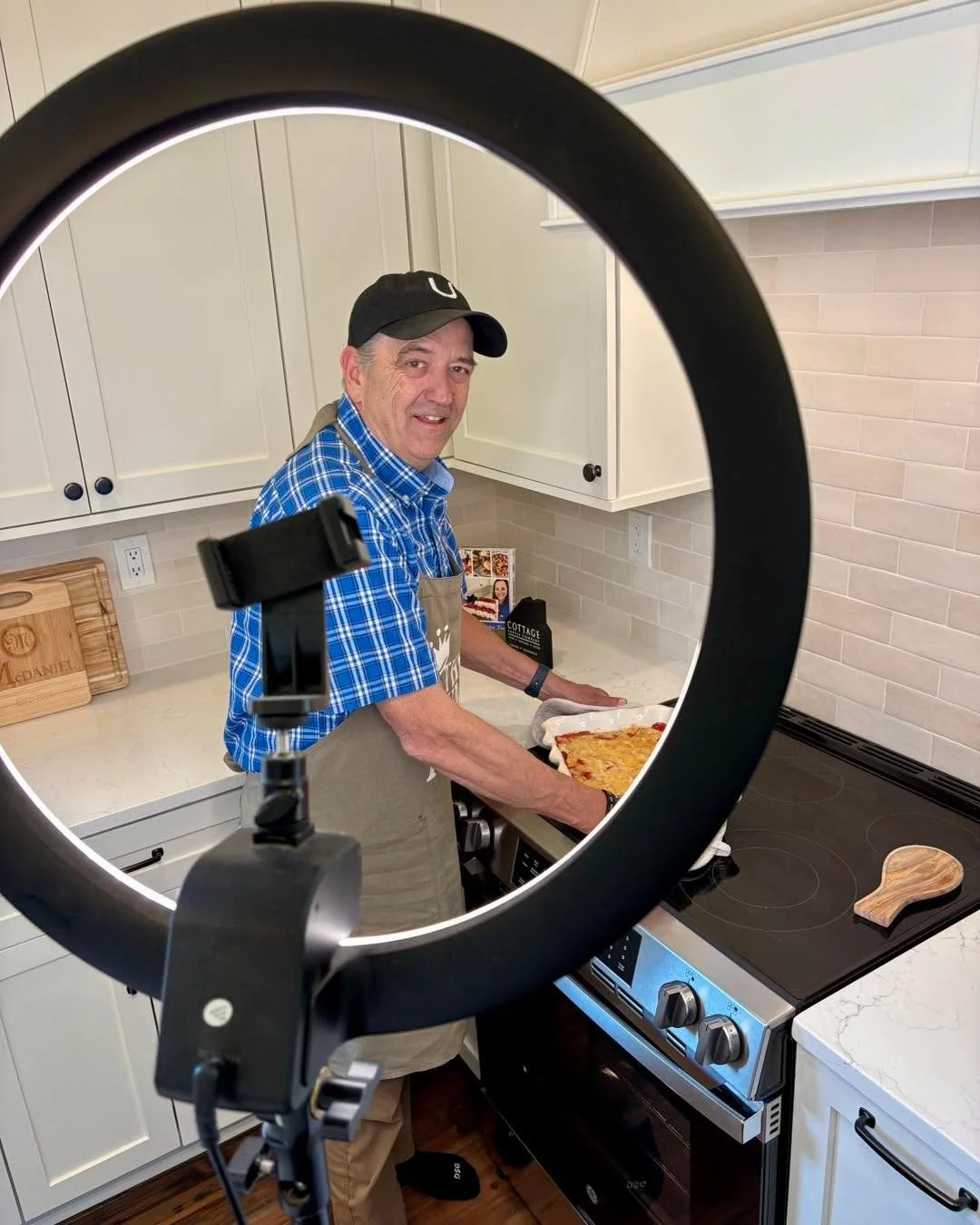 Love this man! Watch for a yummy dump cake coming up this week. 🍓 😋