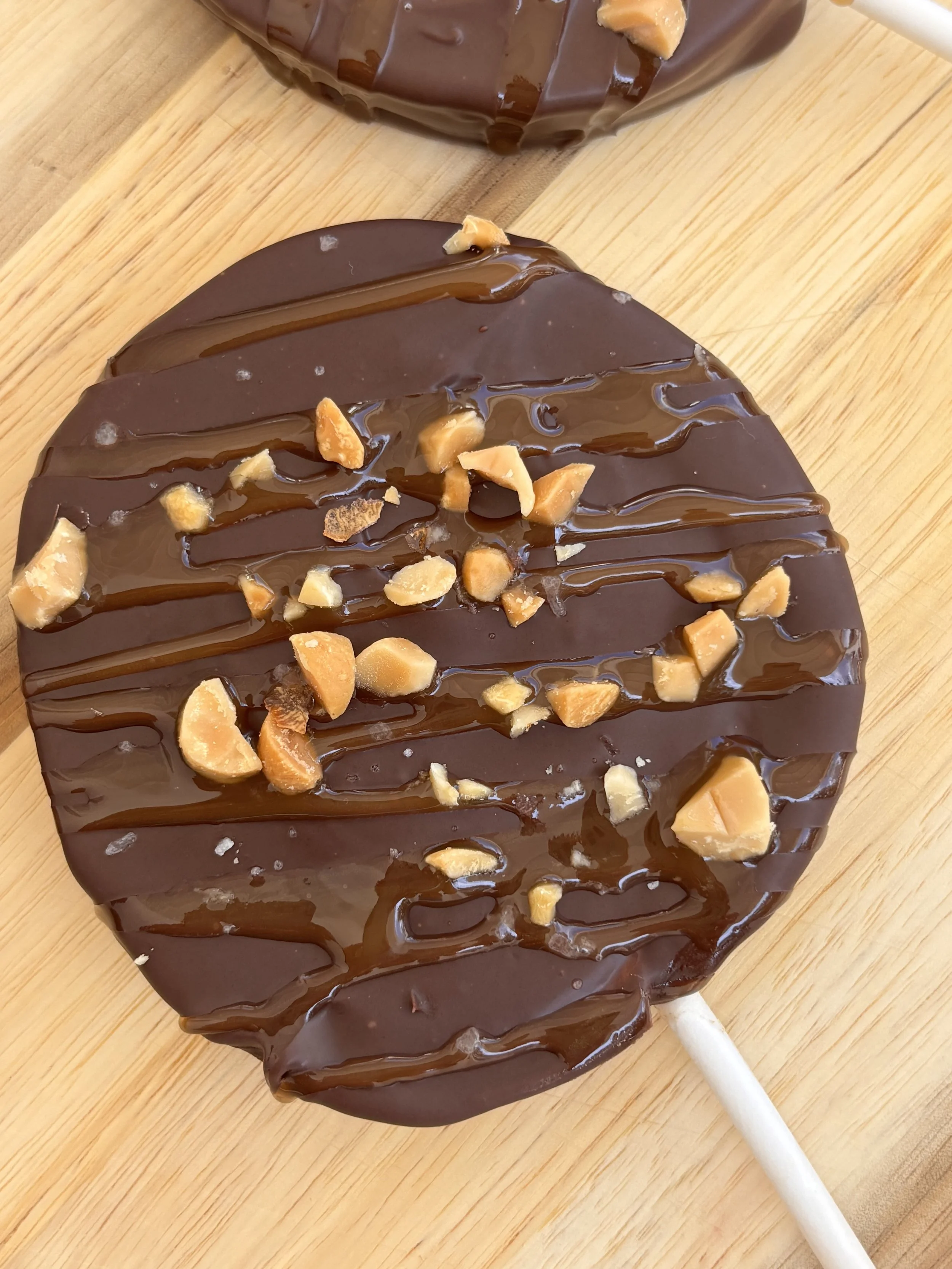 Chocolate Covered Apple Lollipops