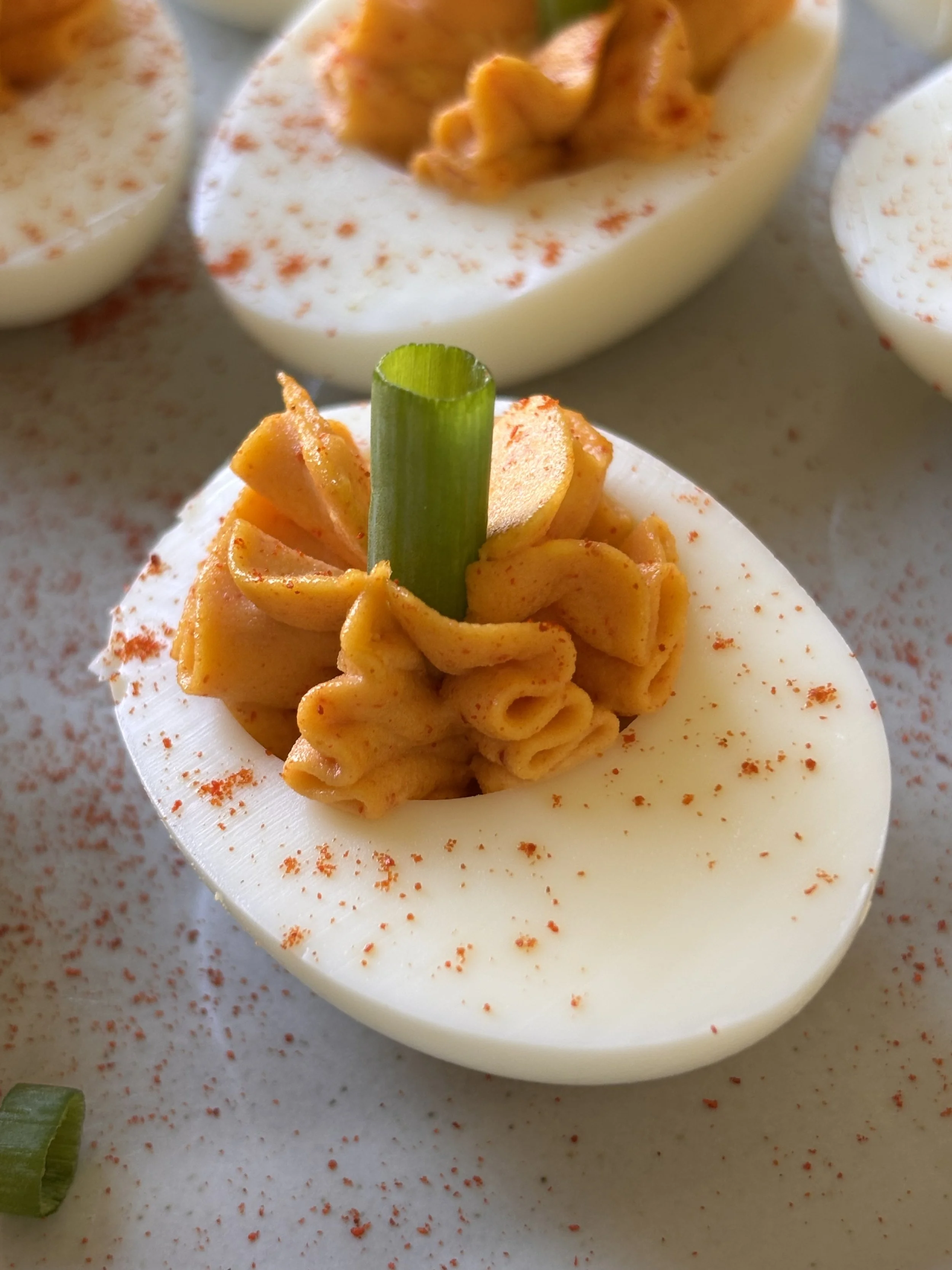Pumpkin Deviled Eggs
