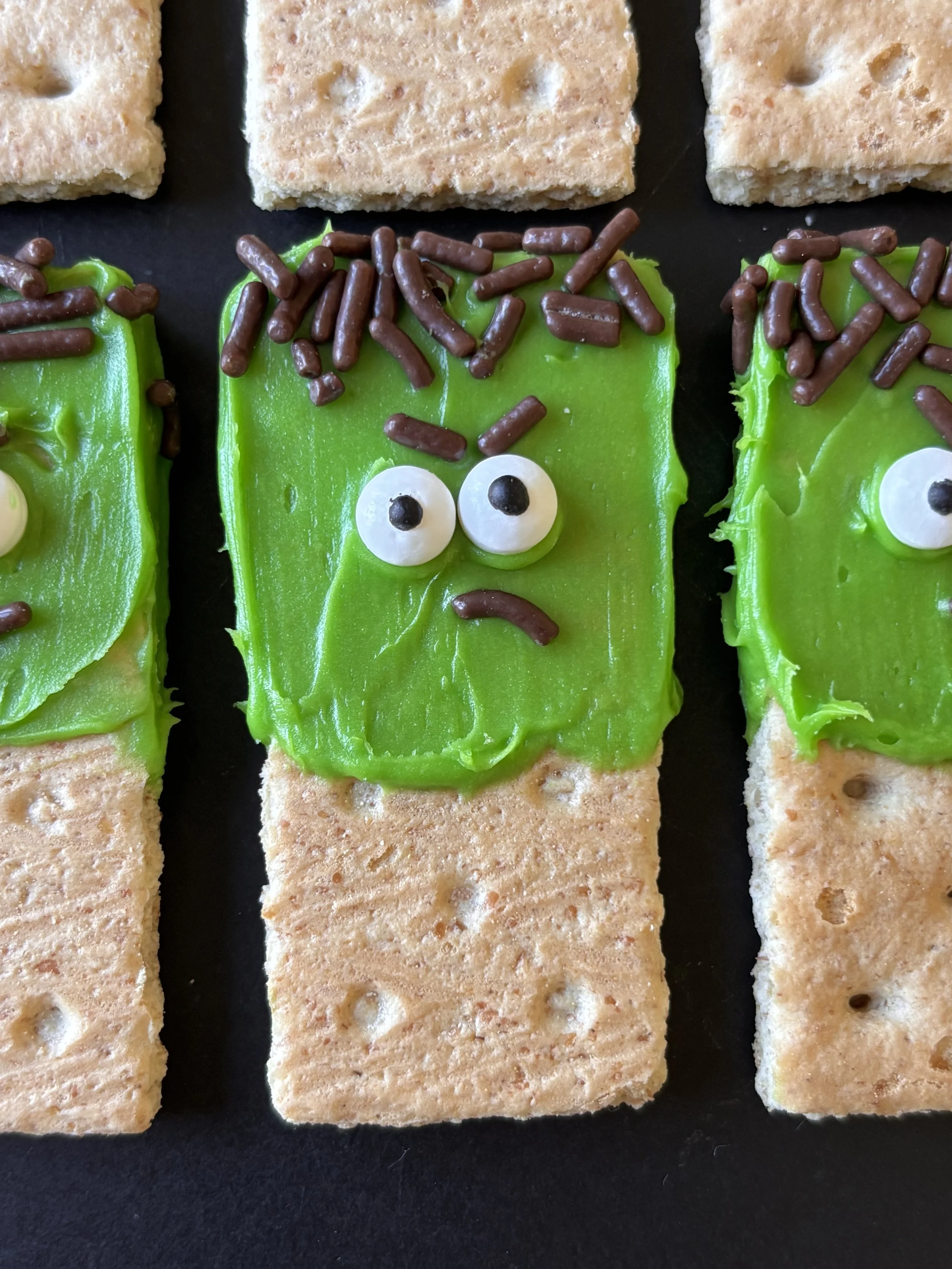 No-Bake Frankenstein Cookies