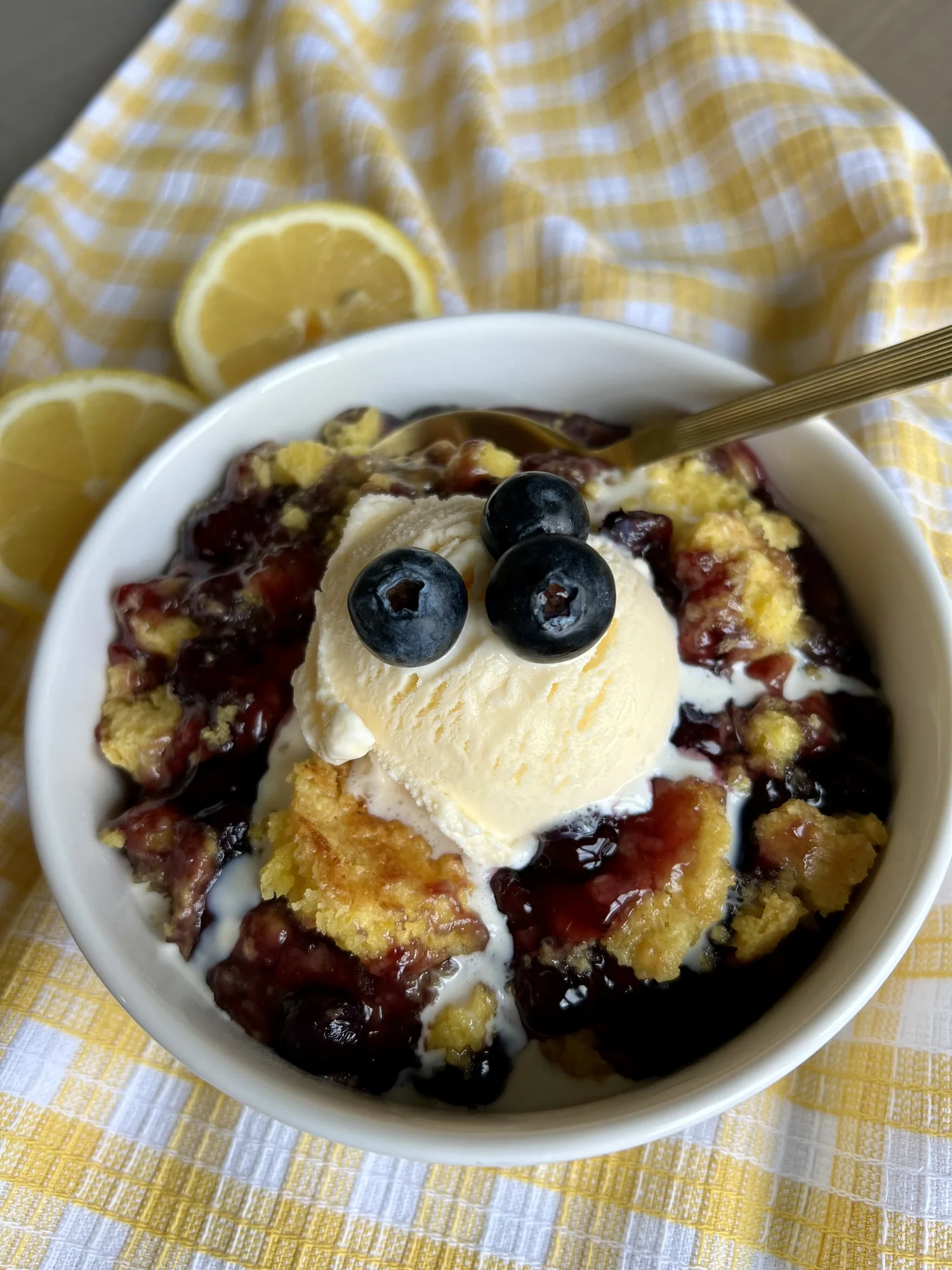 3 Ingredient Lemon Blueberry Dump Cake — Miss Annie's Home + Kitchen